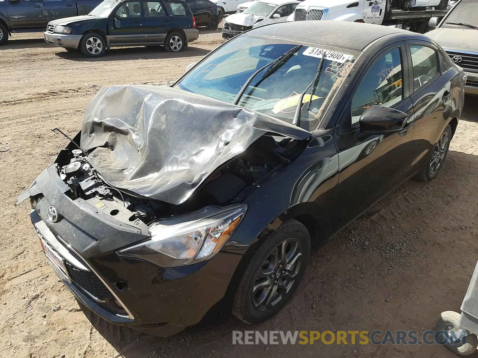 2 Photograph of a damaged car 3MYDLBYV2KY524474 TOYOTA YARIS 2019