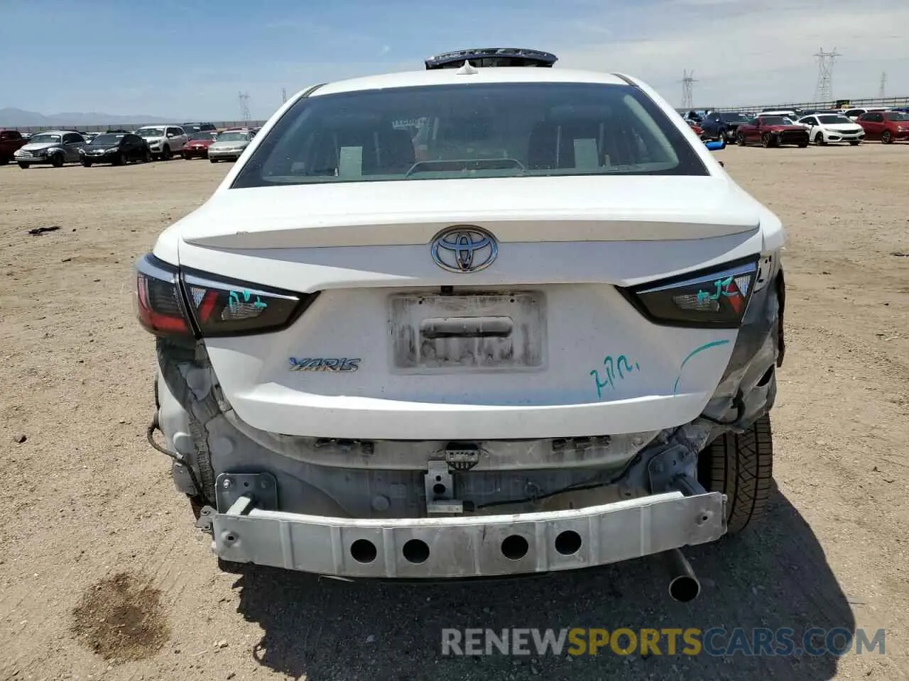 6 Photograph of a damaged car 3MYDLBYV3KY509238 TOYOTA YARIS 2019