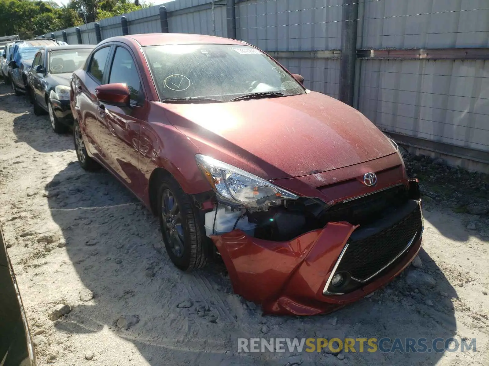 1 Photograph of a damaged car 3MYDLBYV3KY520689 TOYOTA YARIS 2019