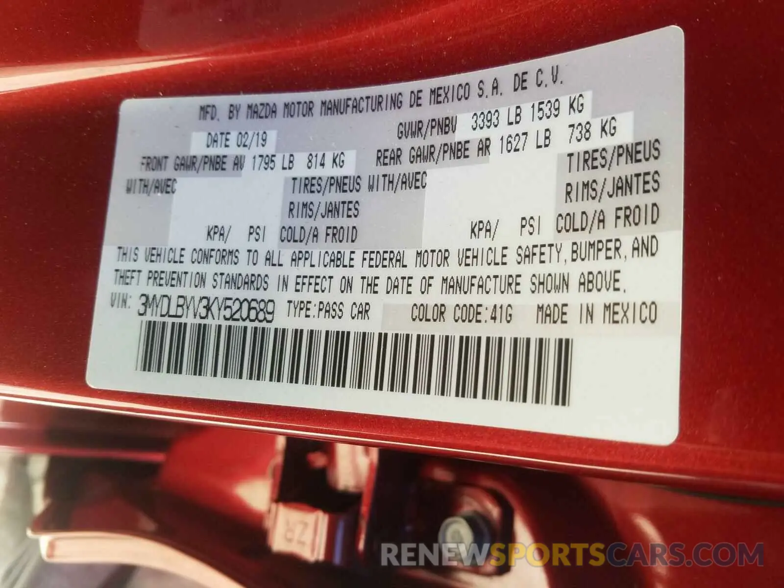 10 Photograph of a damaged car 3MYDLBYV3KY520689 TOYOTA YARIS 2019