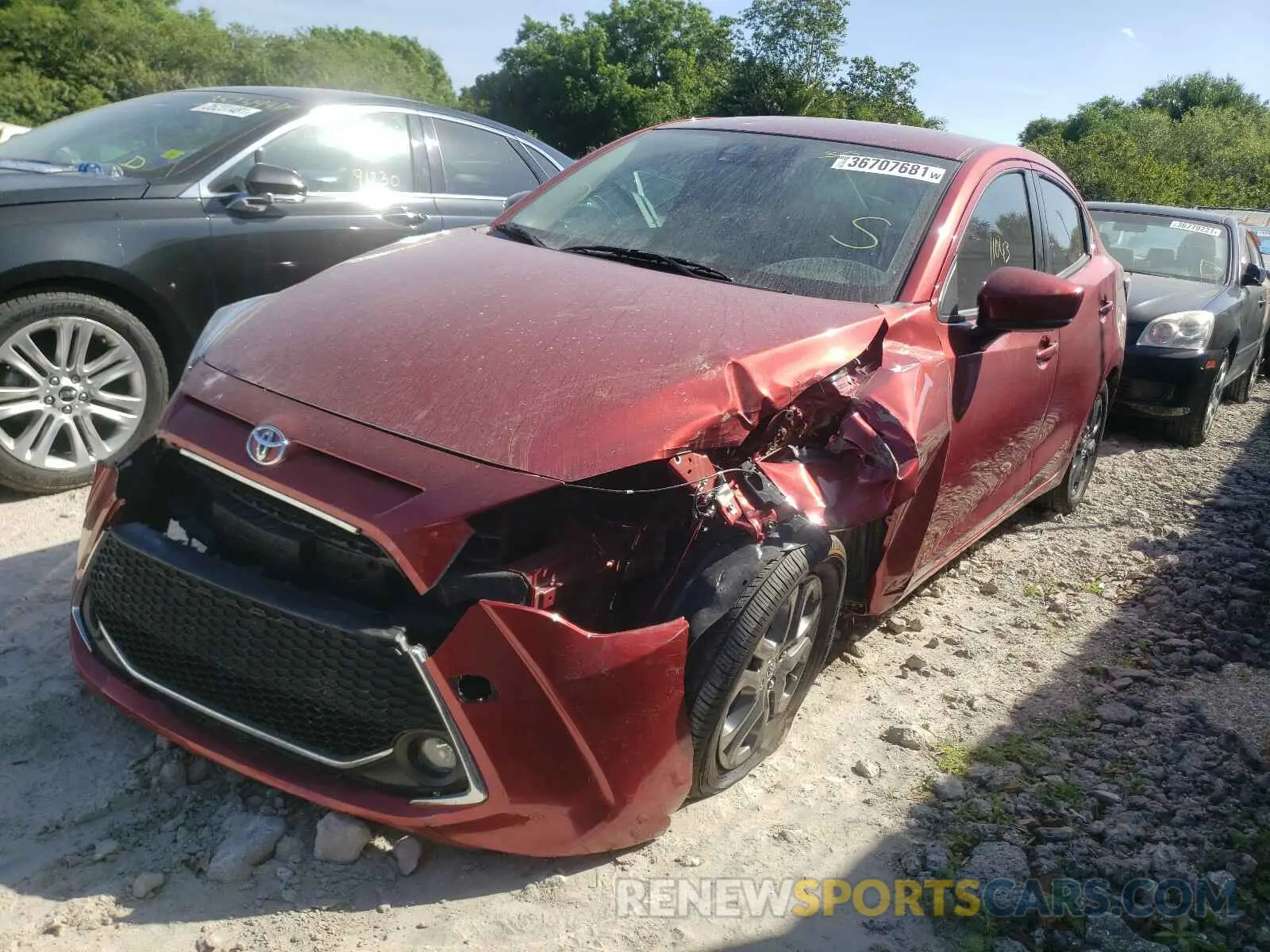 2 Photograph of a damaged car 3MYDLBYV3KY520689 TOYOTA YARIS 2019