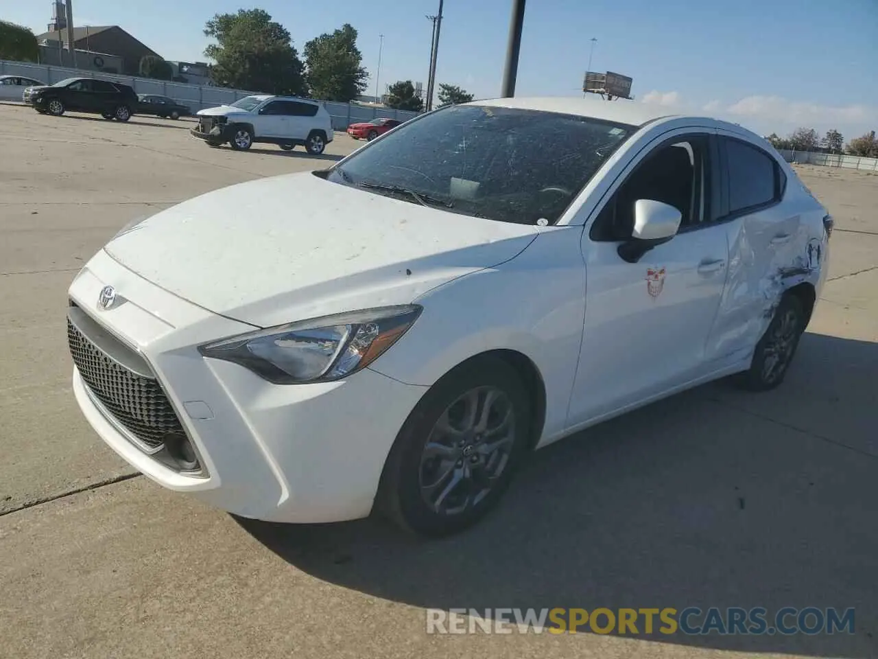 1 Photograph of a damaged car 3MYDLBYV3KY522720 TOYOTA YARIS 2019