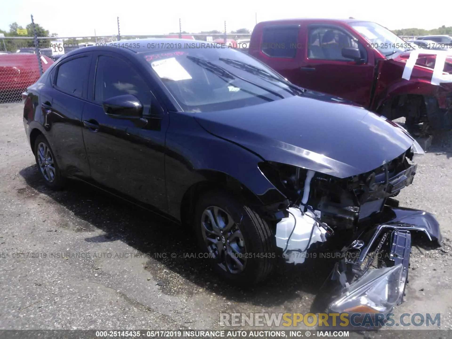 1 Photograph of a damaged car 3MYDLBYV4KY517736 TOYOTA YARIS 2019