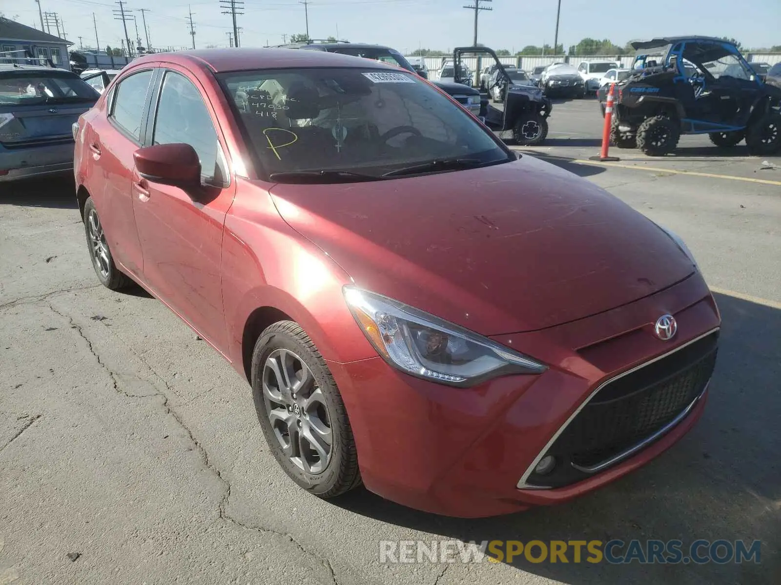 1 Photograph of a damaged car 3MYDLBYV5KY503263 TOYOTA YARIS 2019