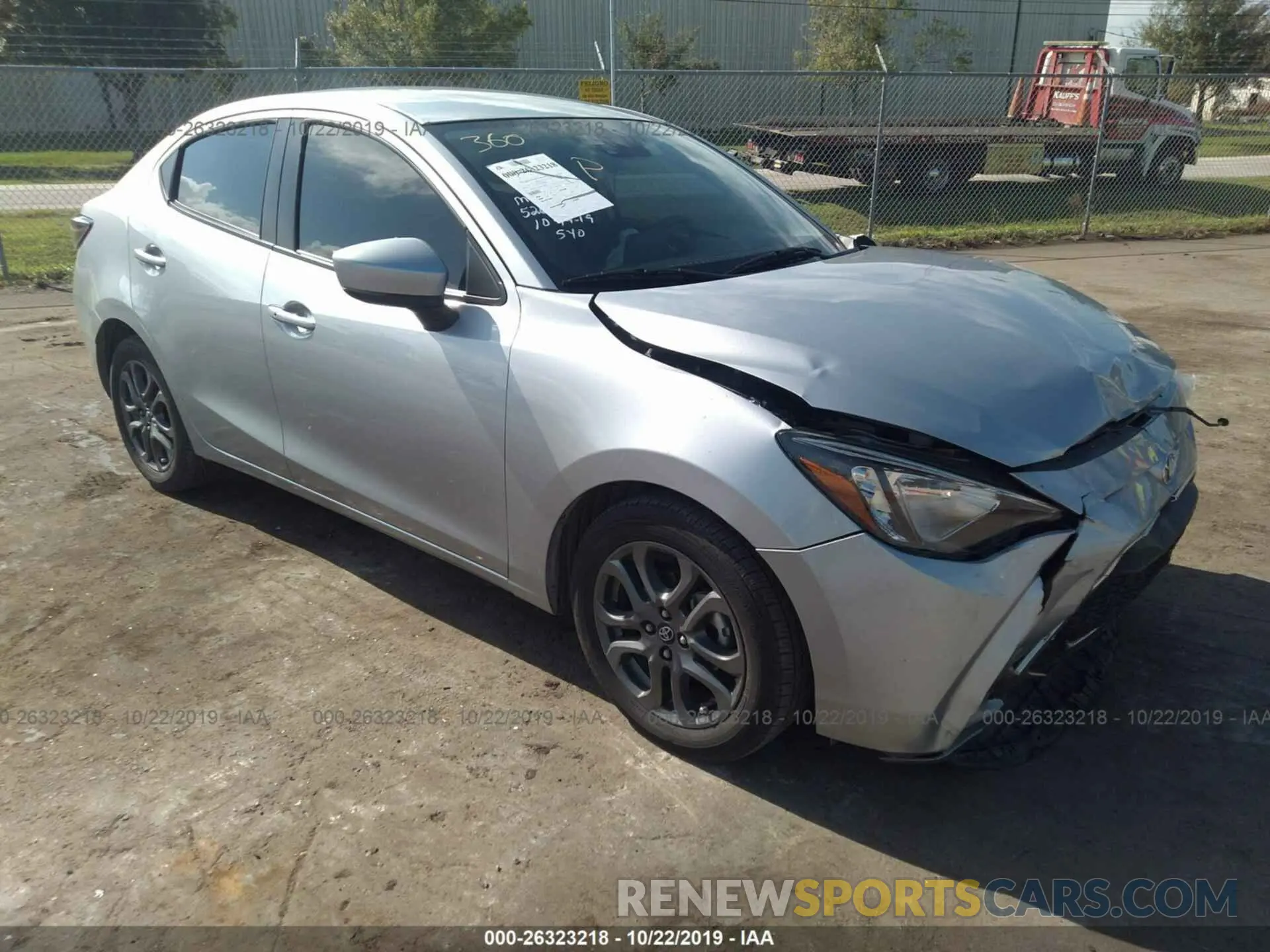 1 Photograph of a damaged car 3MYDLBYV5KY516403 TOYOTA YARIS 2019