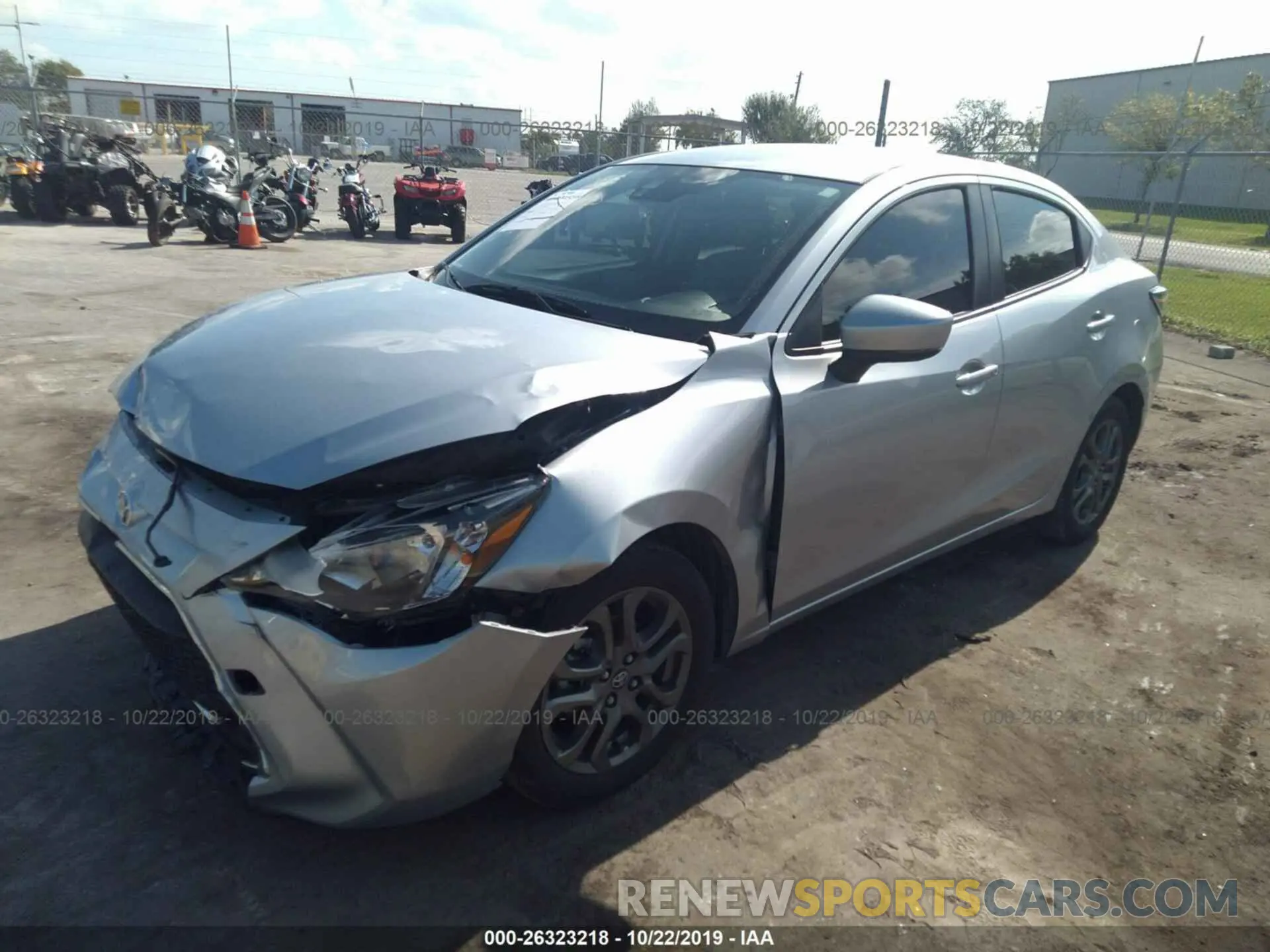 2 Photograph of a damaged car 3MYDLBYV5KY516403 TOYOTA YARIS 2019