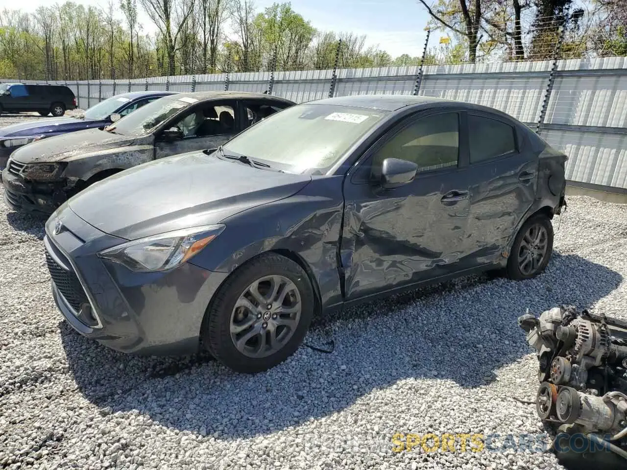 1 Photograph of a damaged car 3MYDLBYV5KY518085 TOYOTA YARIS 2019