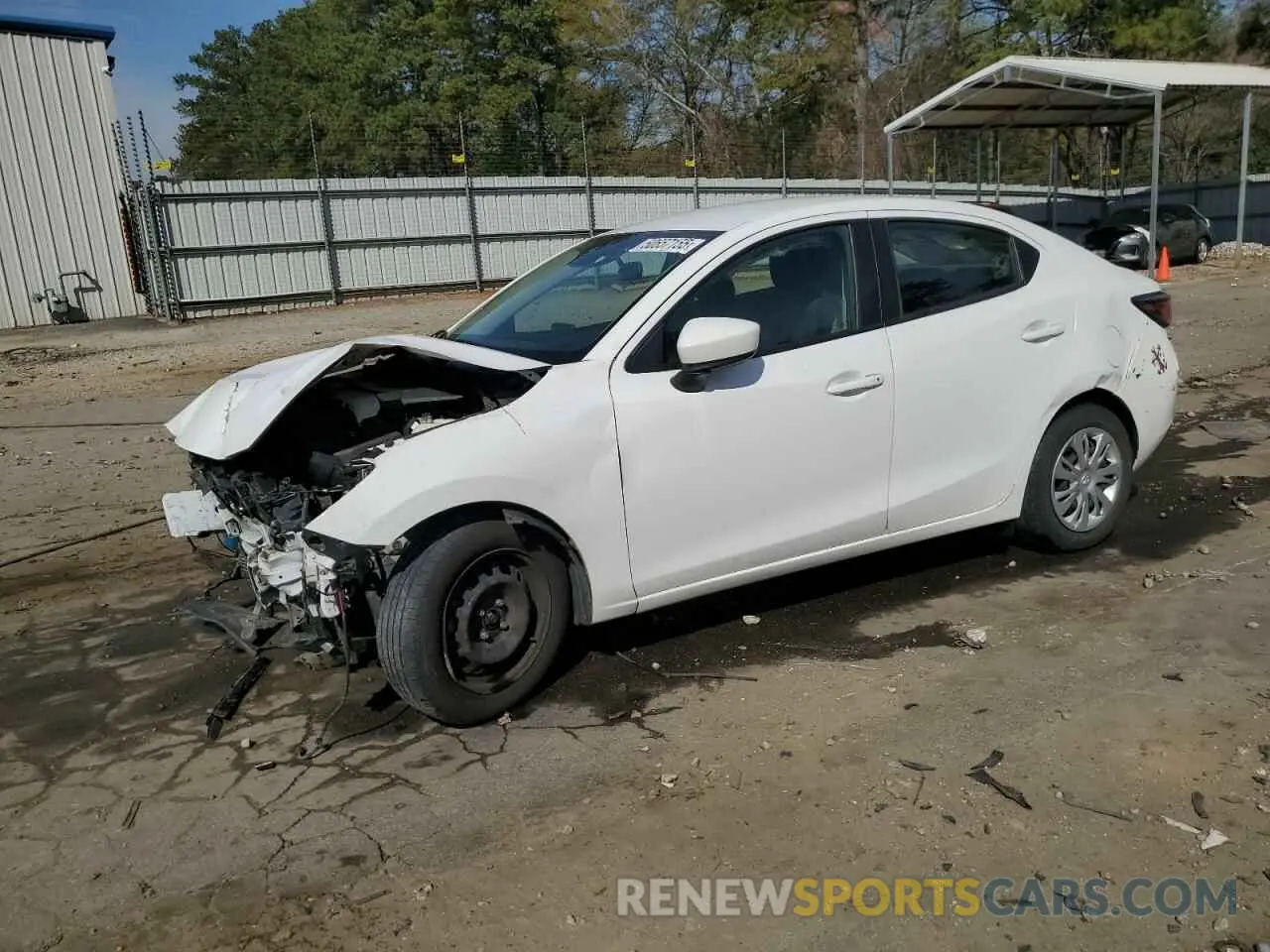 1 Photograph of a damaged car 3MYDLBYV6KY516622 TOYOTA YARIS 2019