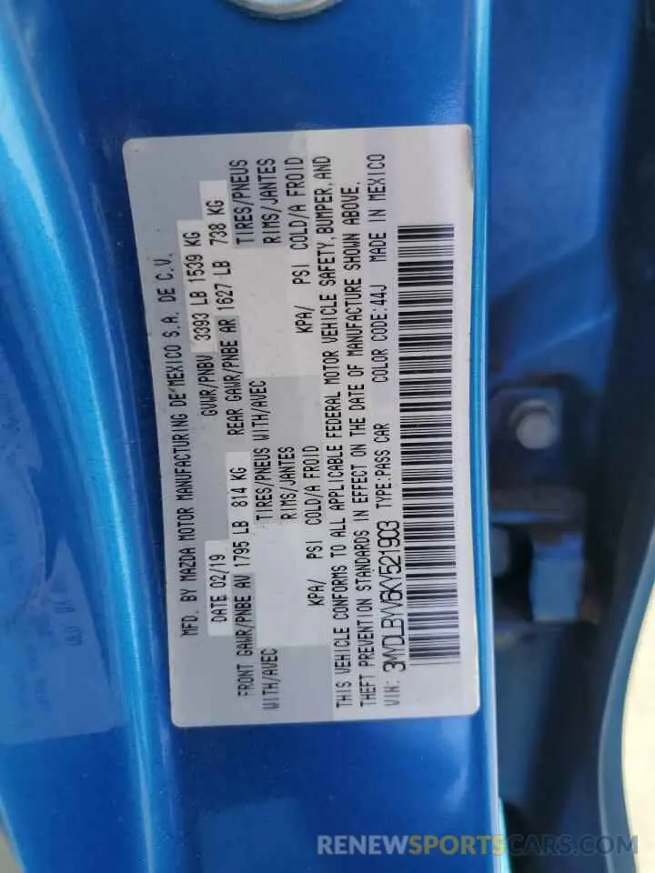 13 Фотография поврежденного автомобиля 3MYDLBYV6KY521903 TOYOTA YARIS 2019