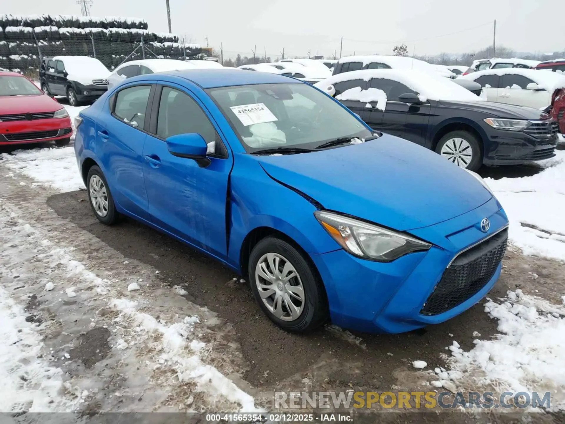 1 Photograph of a damaged car 3MYDLBYV6KY528625 TOYOTA YARIS 2019
