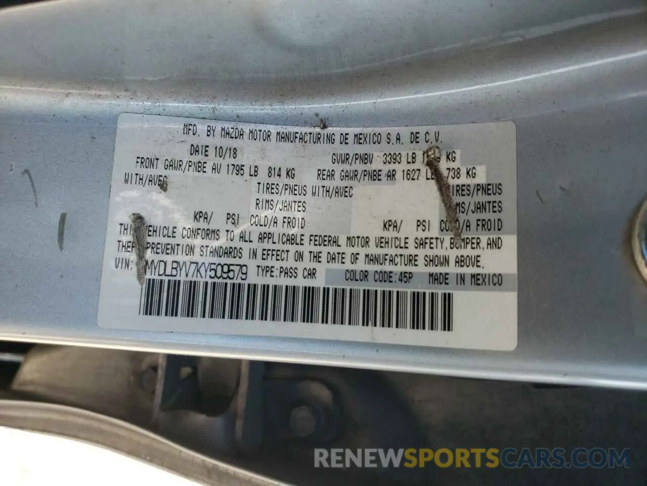 12 Фотография поврежденного автомобиля 3MYDLBYV7KY509579 TOYOTA YARIS 2019