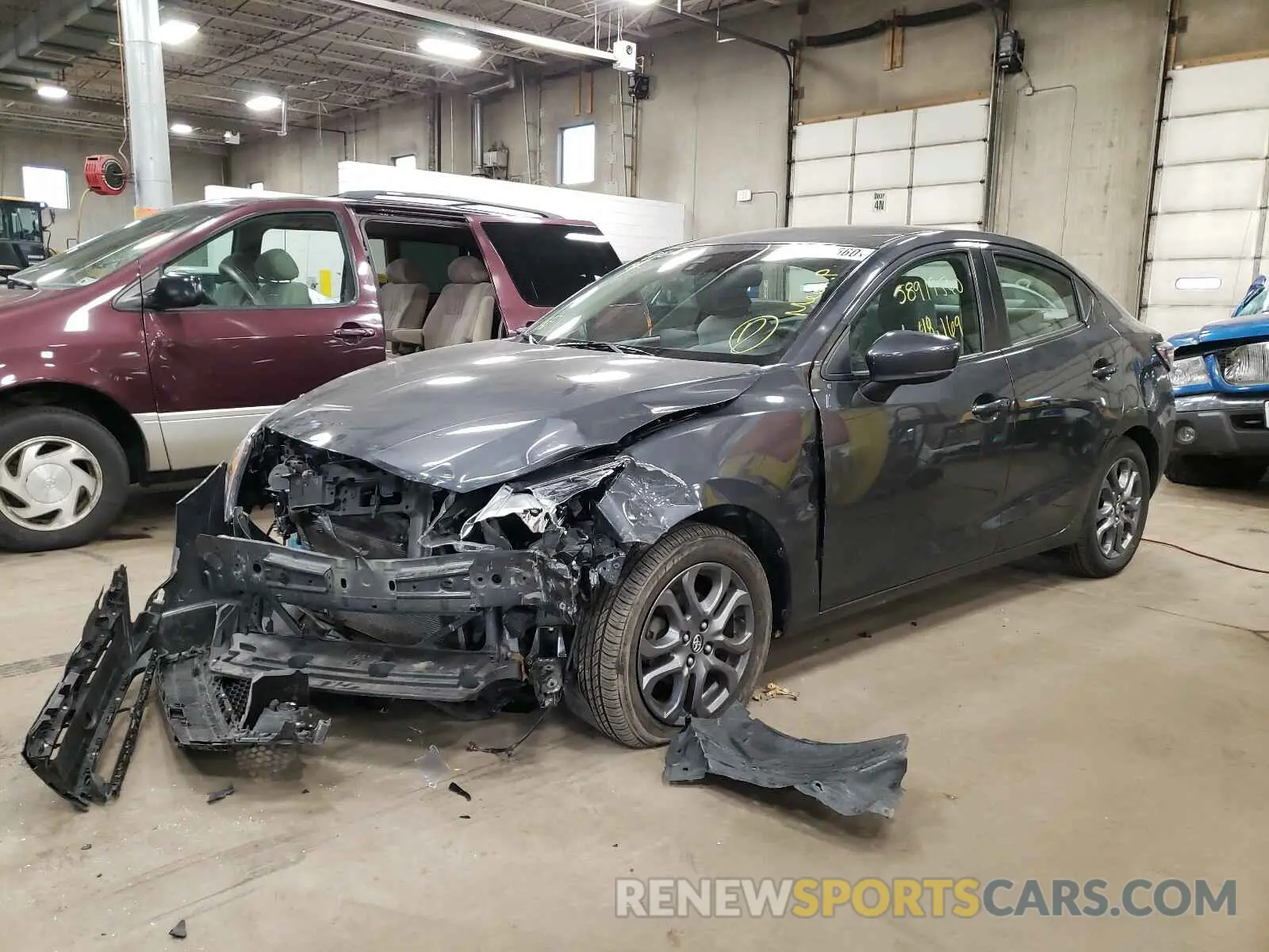 2 Photograph of a damaged car 3MYDLBYV7KY509744 TOYOTA YARIS 2019