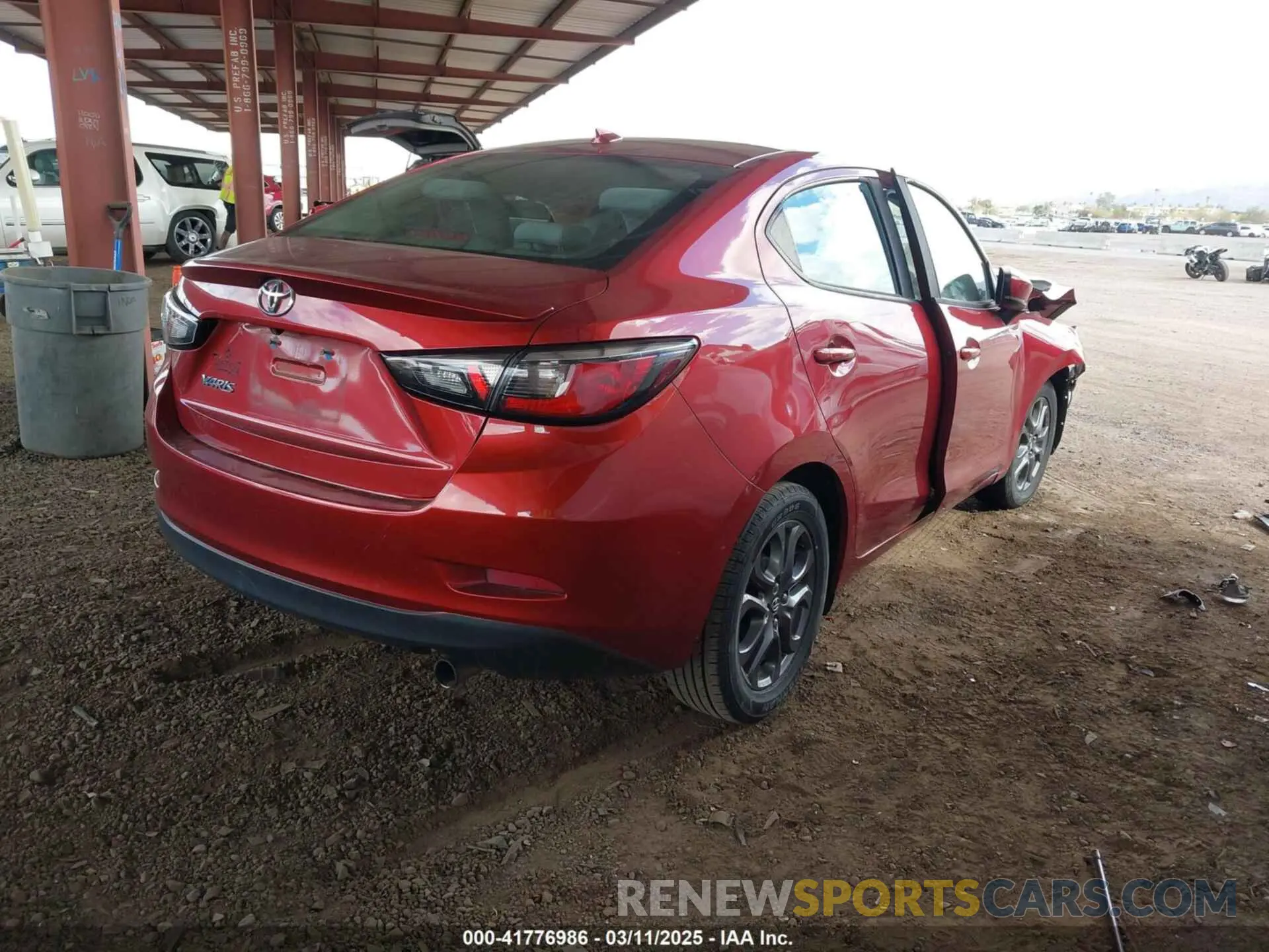 4 Фотография поврежденного автомобиля 3MYDLBYV7KY523076 TOYOTA YARIS 2019