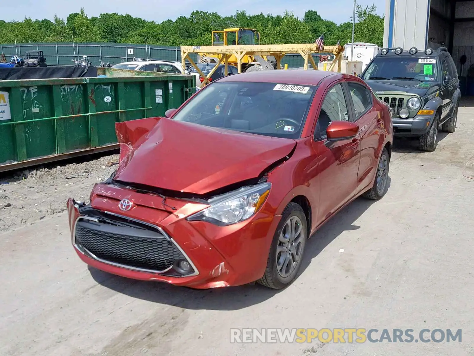 2 Photograph of a damaged car 3MYDLBYV8KY503029 TOYOTA YARIS 2019