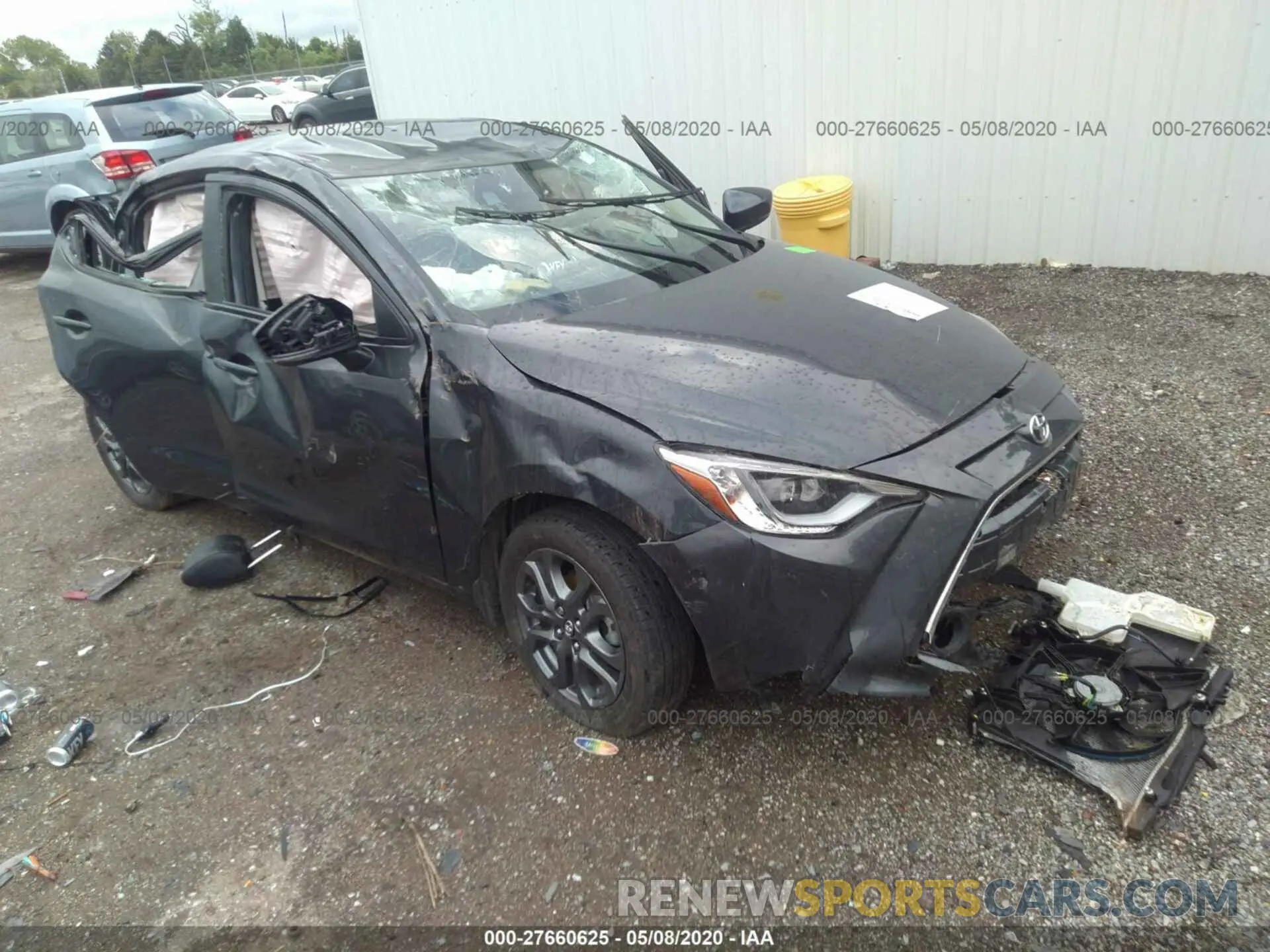 1 Photograph of a damaged car 3MYDLBYV8KY505041 TOYOTA YARIS 2019