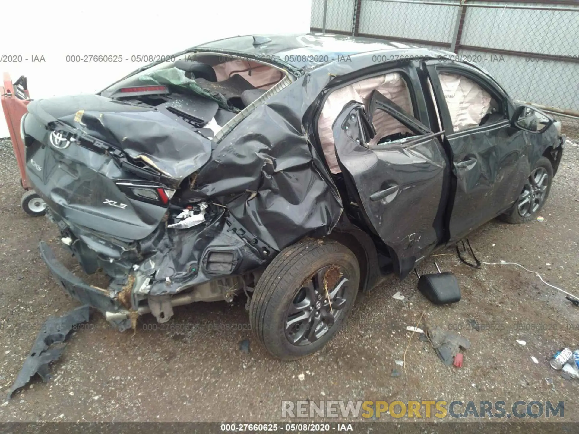 4 Photograph of a damaged car 3MYDLBYV8KY505041 TOYOTA YARIS 2019