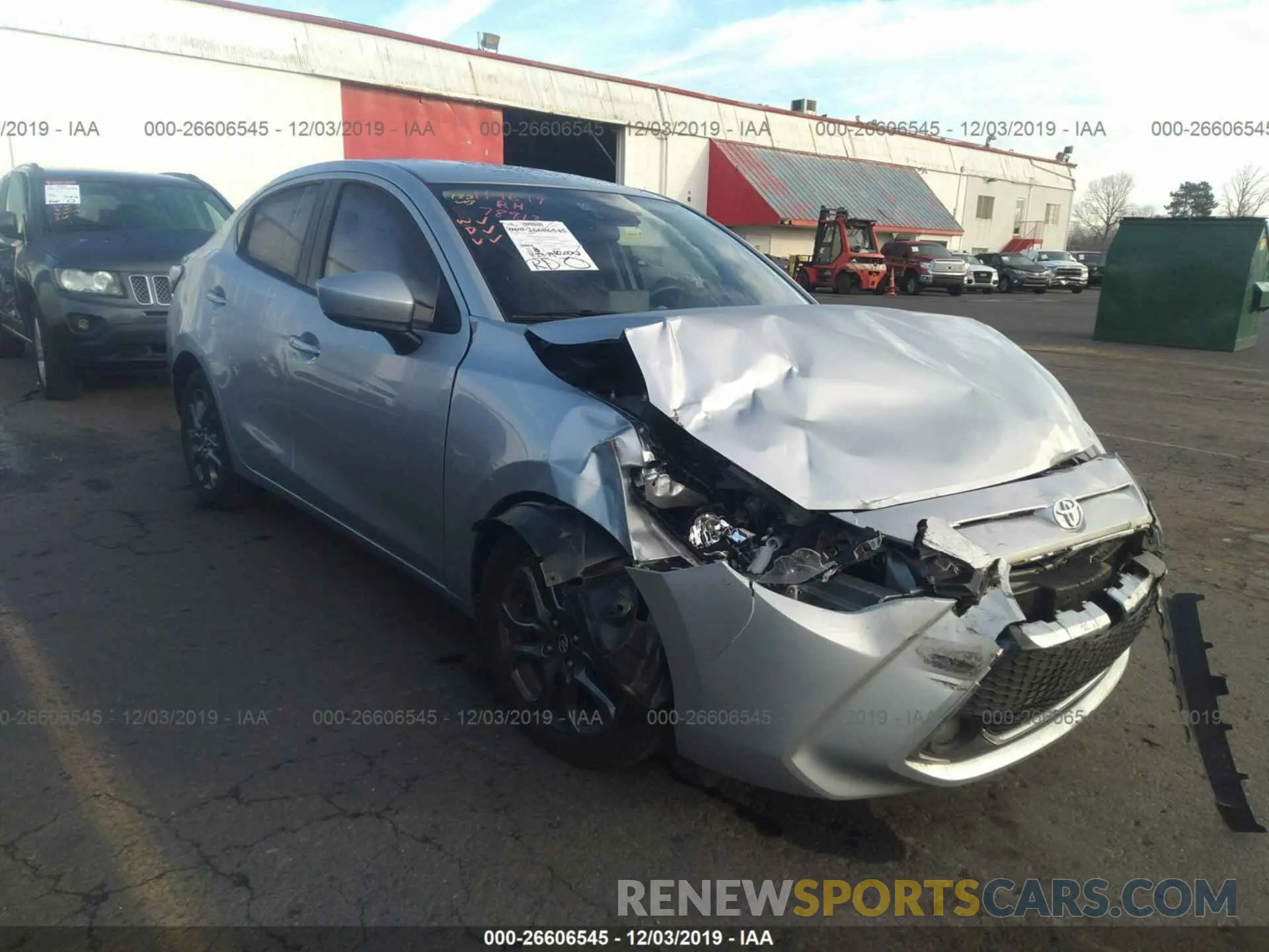 1 Photograph of a damaged car 3MYDLBYV8KY517058 TOYOTA YARIS 2019