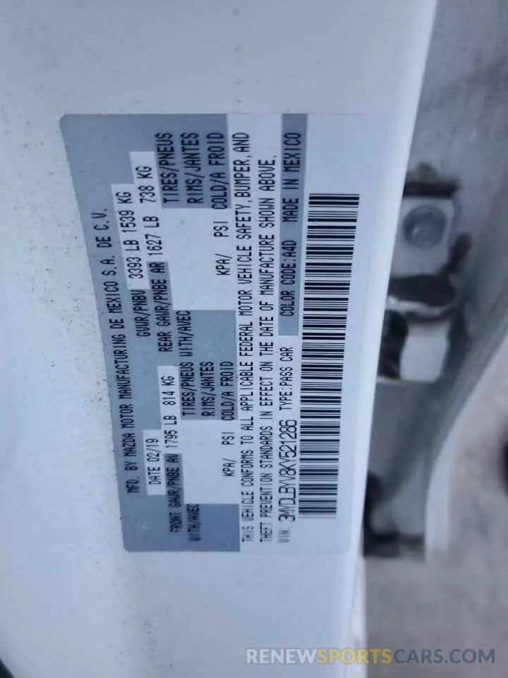 13 Photograph of a damaged car 3MYDLBYV8KY521286 TOYOTA YARIS 2019
