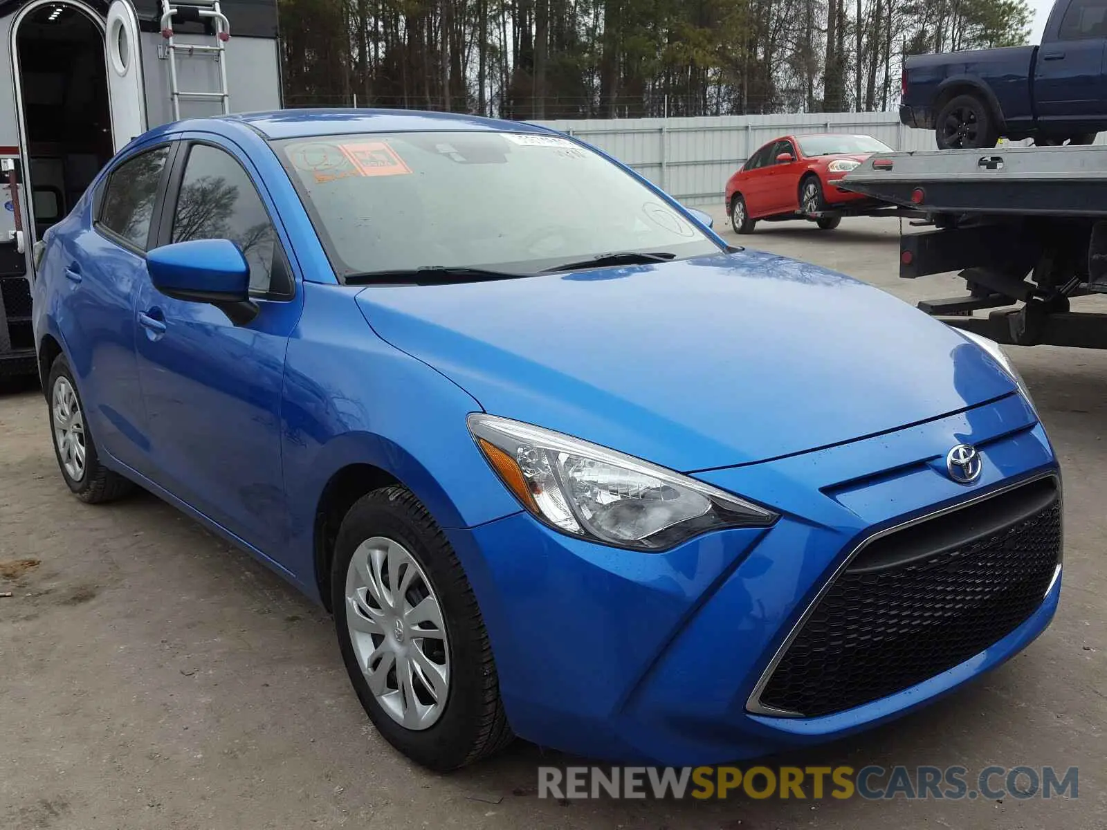 1 Photograph of a damaged car 3MYDLBYV9KY500141 TOYOTA YARIS 2019