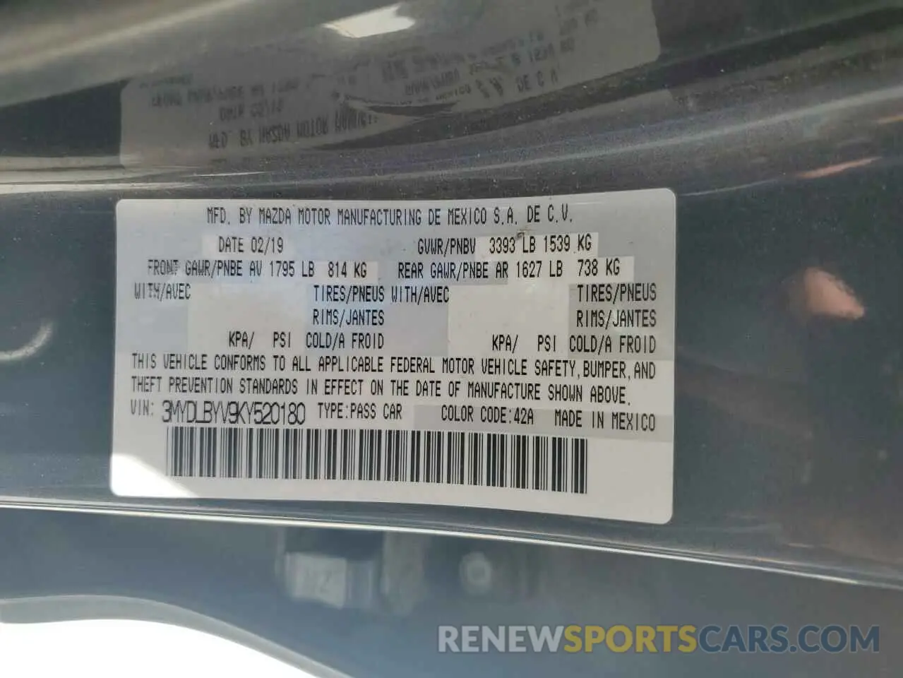 12 Фотография поврежденного автомобиля 3MYDLBYV9KY520180 TOYOTA YARIS 2019