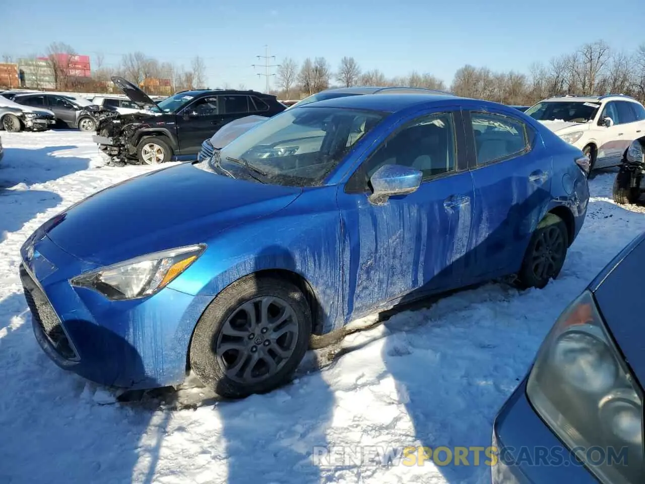 1 Photograph of a damaged car 3MYDLBYV9KY526643 TOYOTA YARIS 2019
