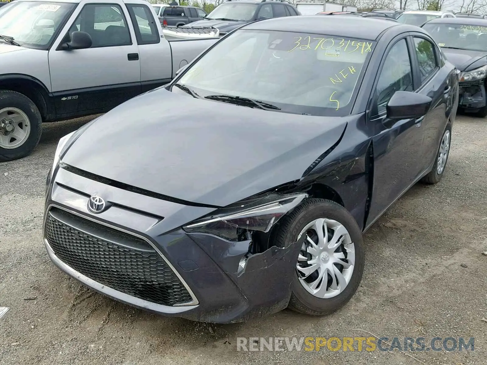 2 Photograph of a damaged car 3MYDLBYVXKY502867 TOYOTA YARIS 2019