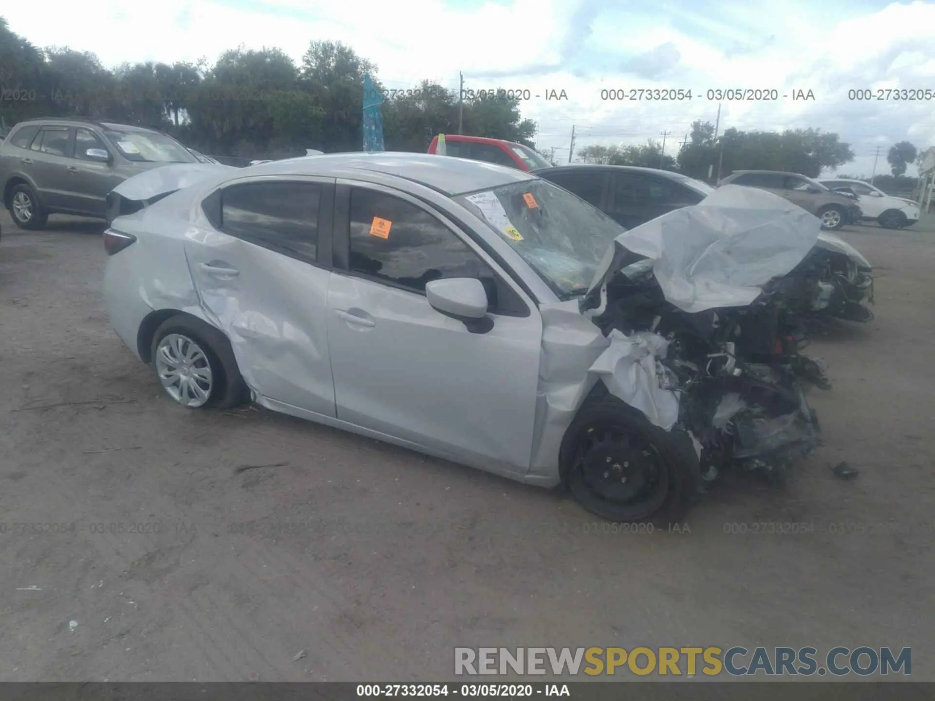 1 Photograph of a damaged car 3MYDLBYVXKY508166 TOYOTA YARIS 2019