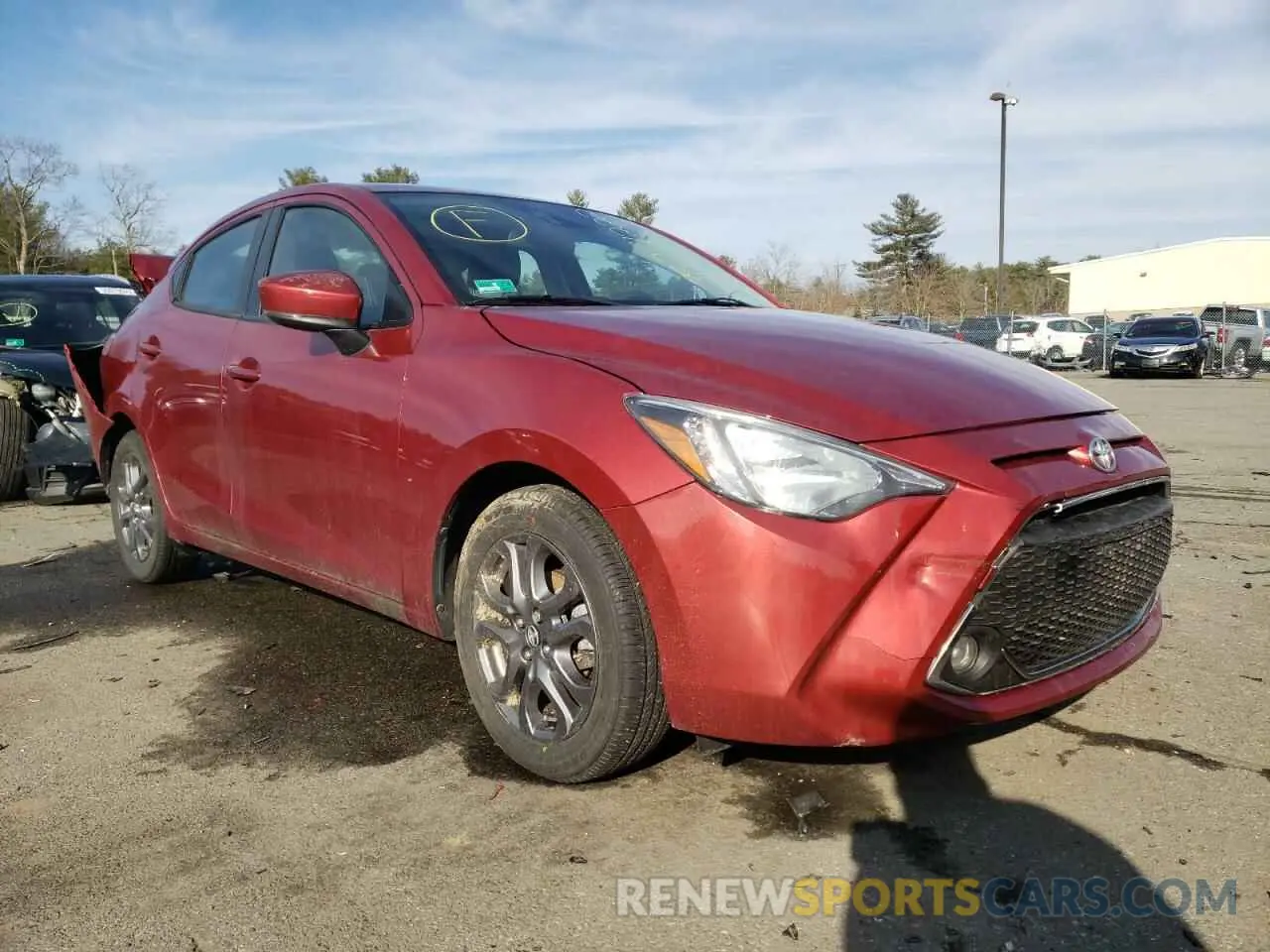1 Photograph of a damaged car 3MYDLBYVXKY510094 TOYOTA YARIS 2019