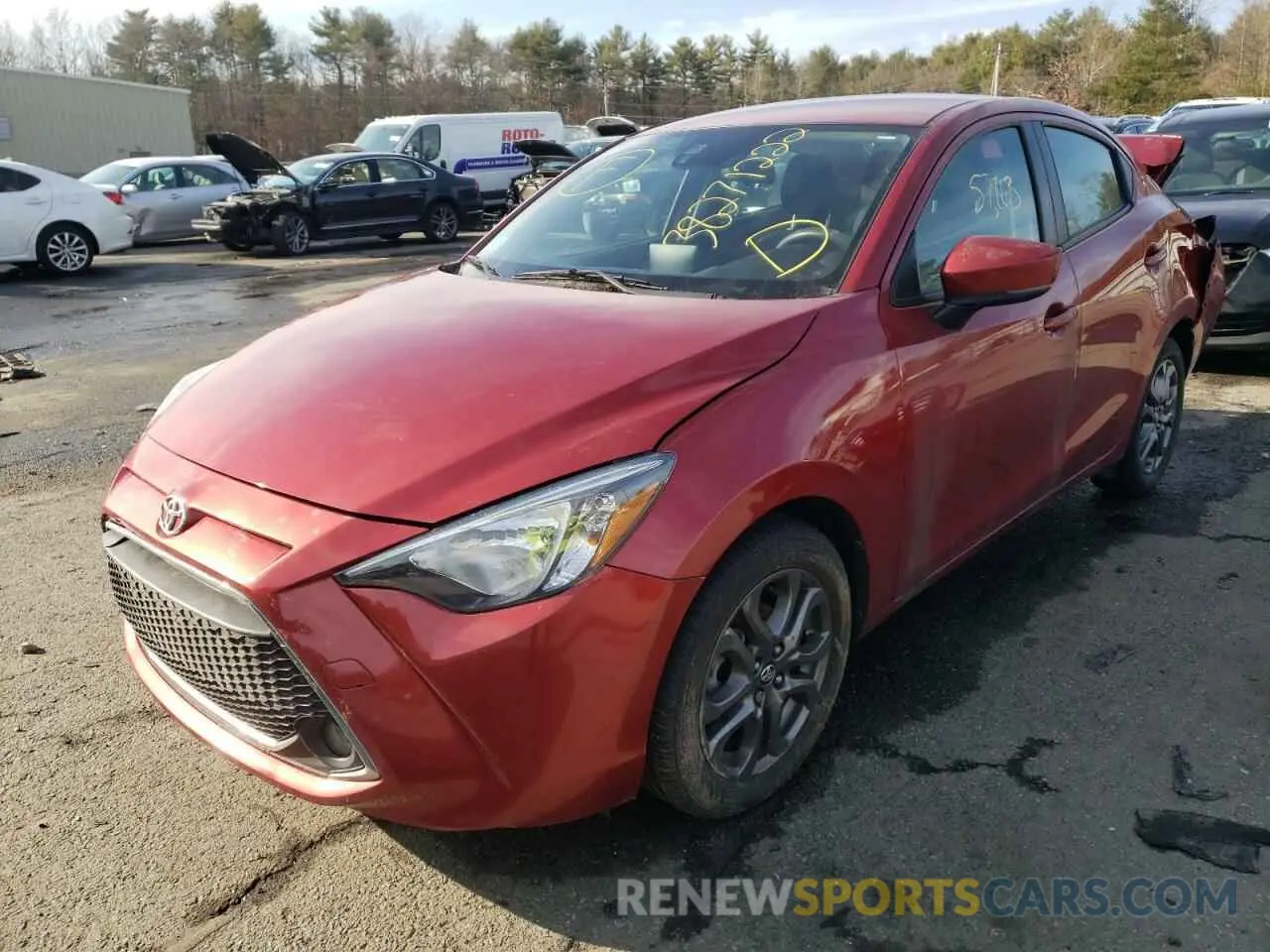 2 Photograph of a damaged car 3MYDLBYVXKY510094 TOYOTA YARIS 2019