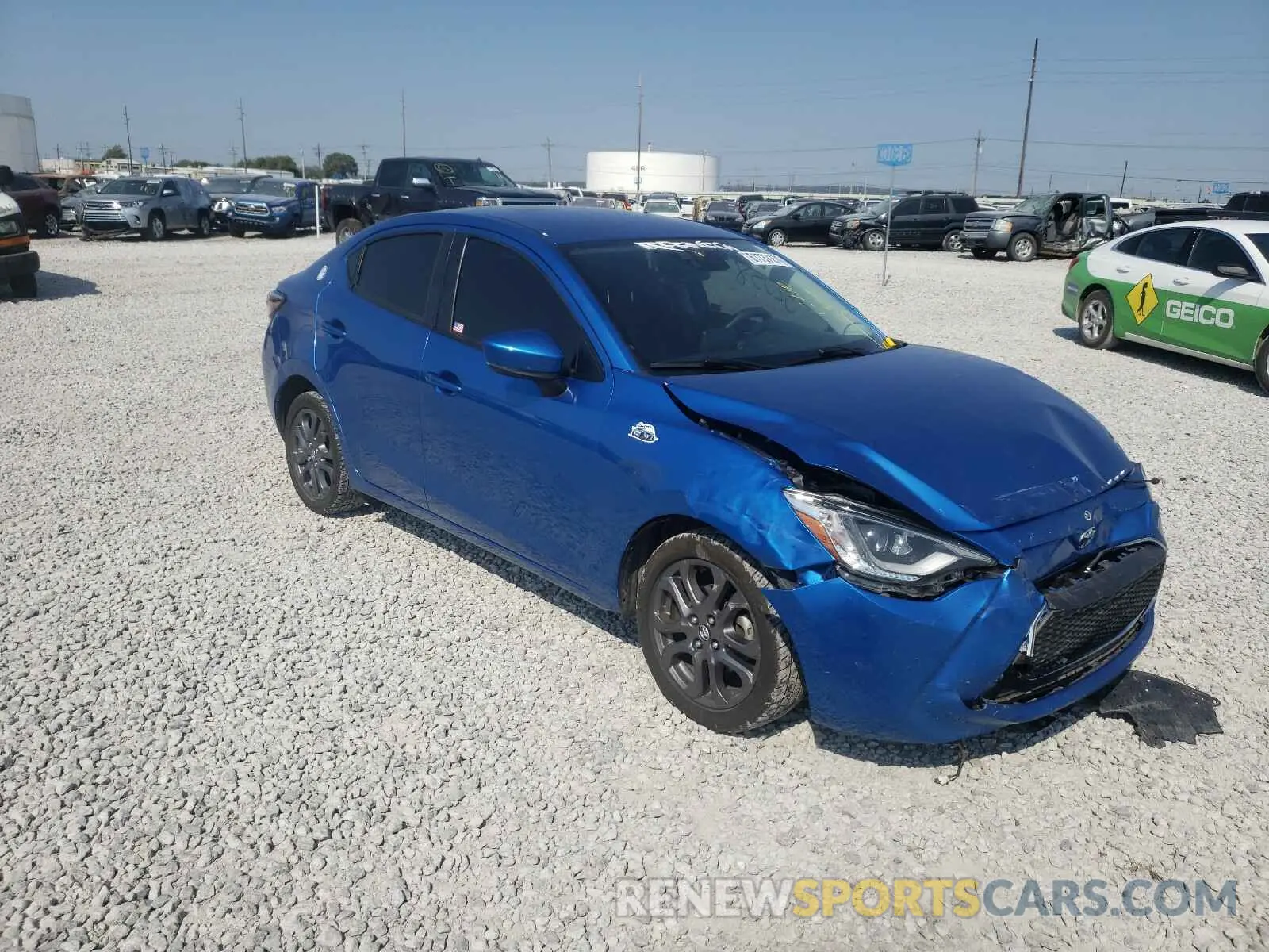 1 Photograph of a damaged car 3MYDLBYVXKY510953 TOYOTA YARIS 2019