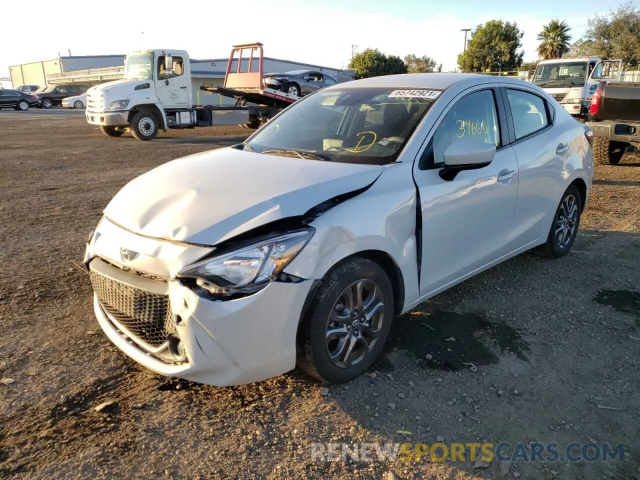 2 Photograph of a damaged car 3MYDLBYVXKY510970 TOYOTA YARIS 2019