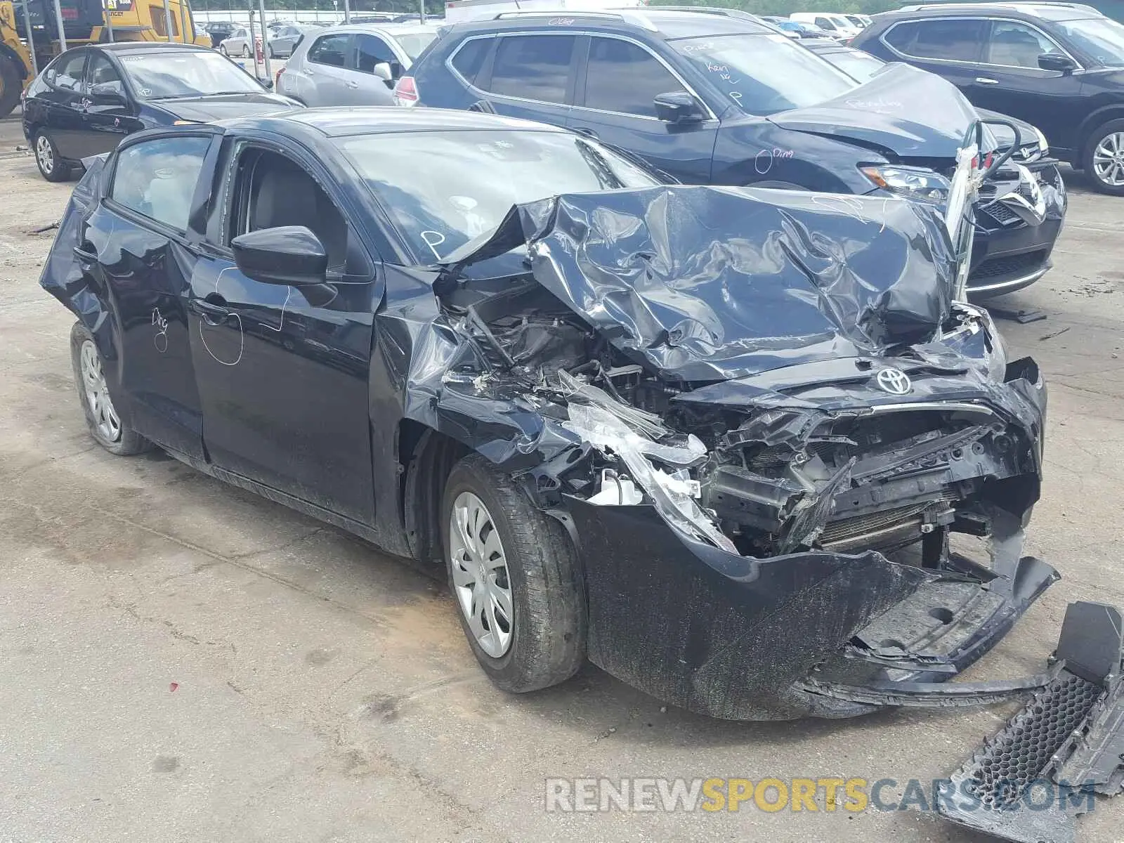 1 Photograph of a damaged car 3MYDLBYVXKY517949 TOYOTA YARIS 2019