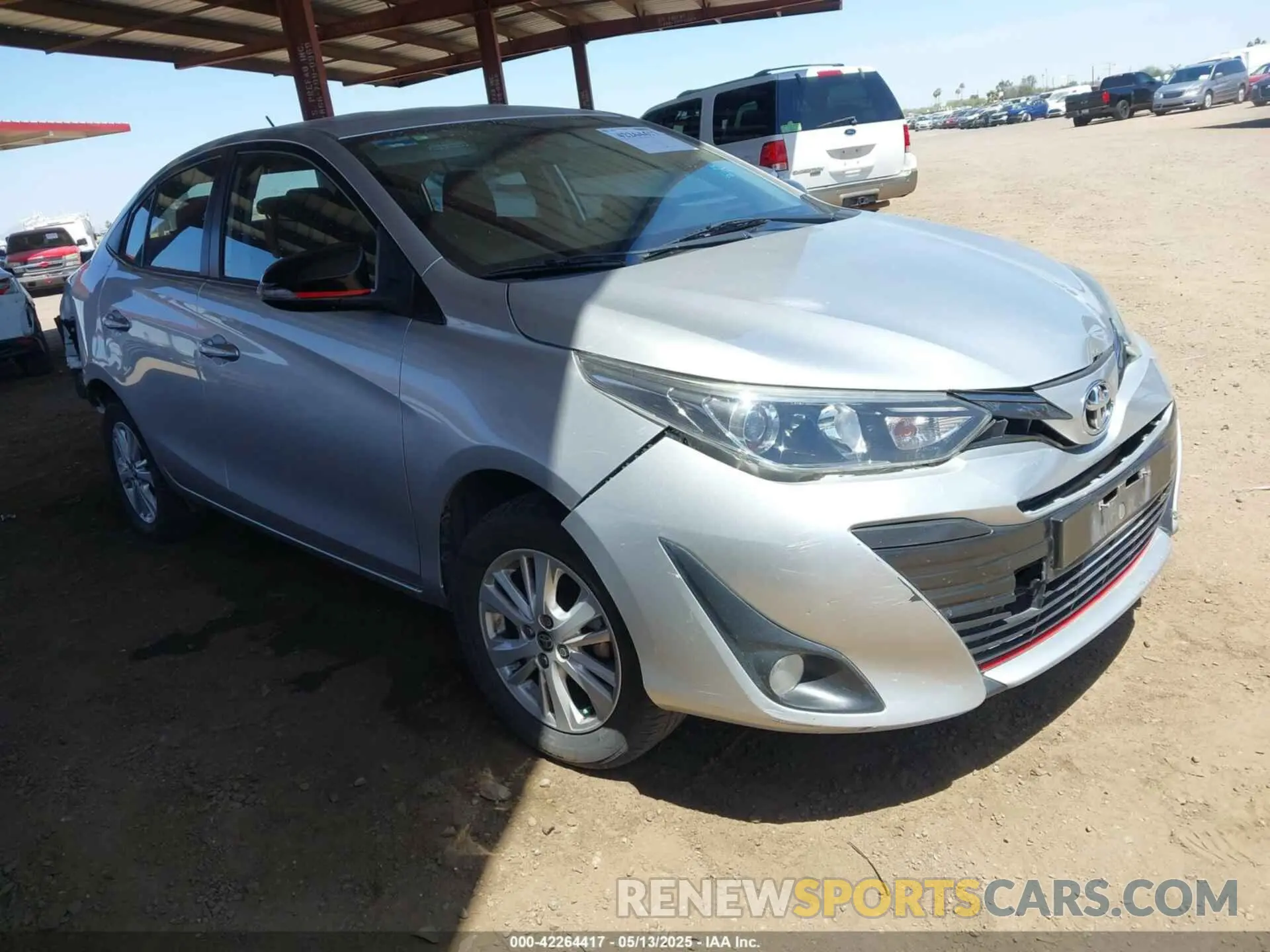 1 Photograph of a damaged car MR2B29F39K1143298 TOYOTA YARIS 2019