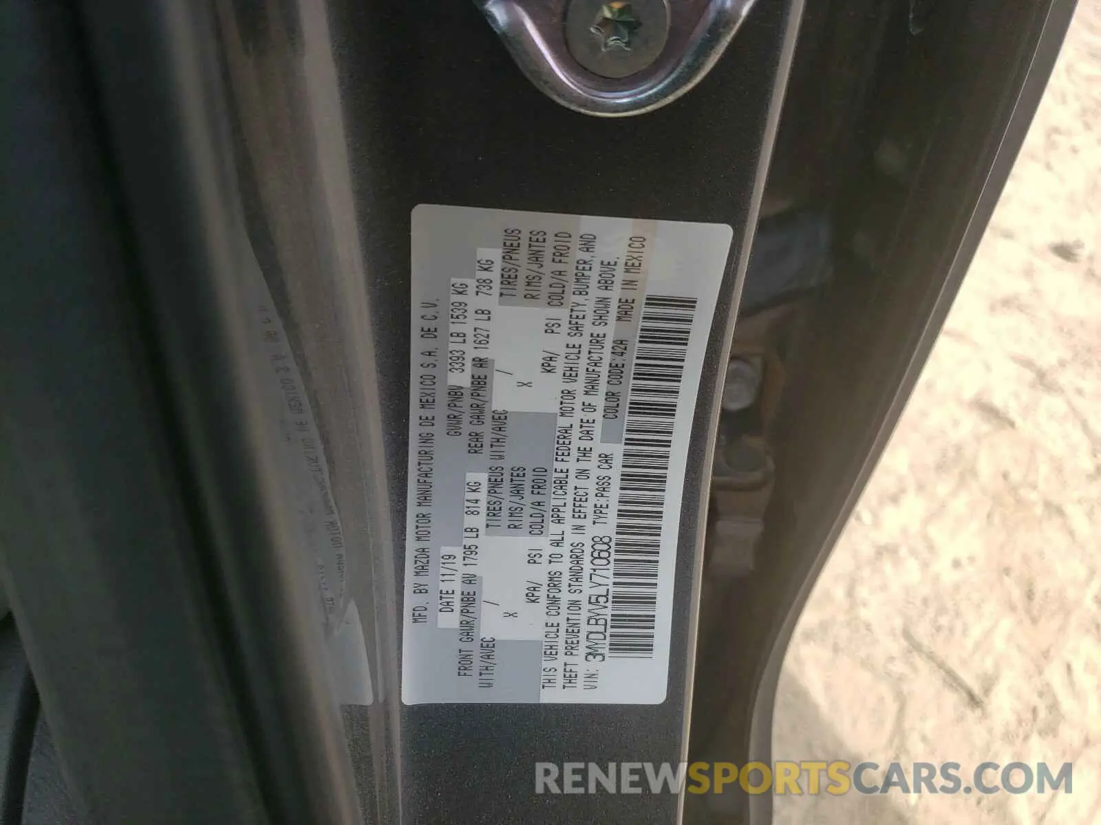 10 Photograph of a damaged car 3MYDLBYV5LY710608 TOYOTA YARIS 2020