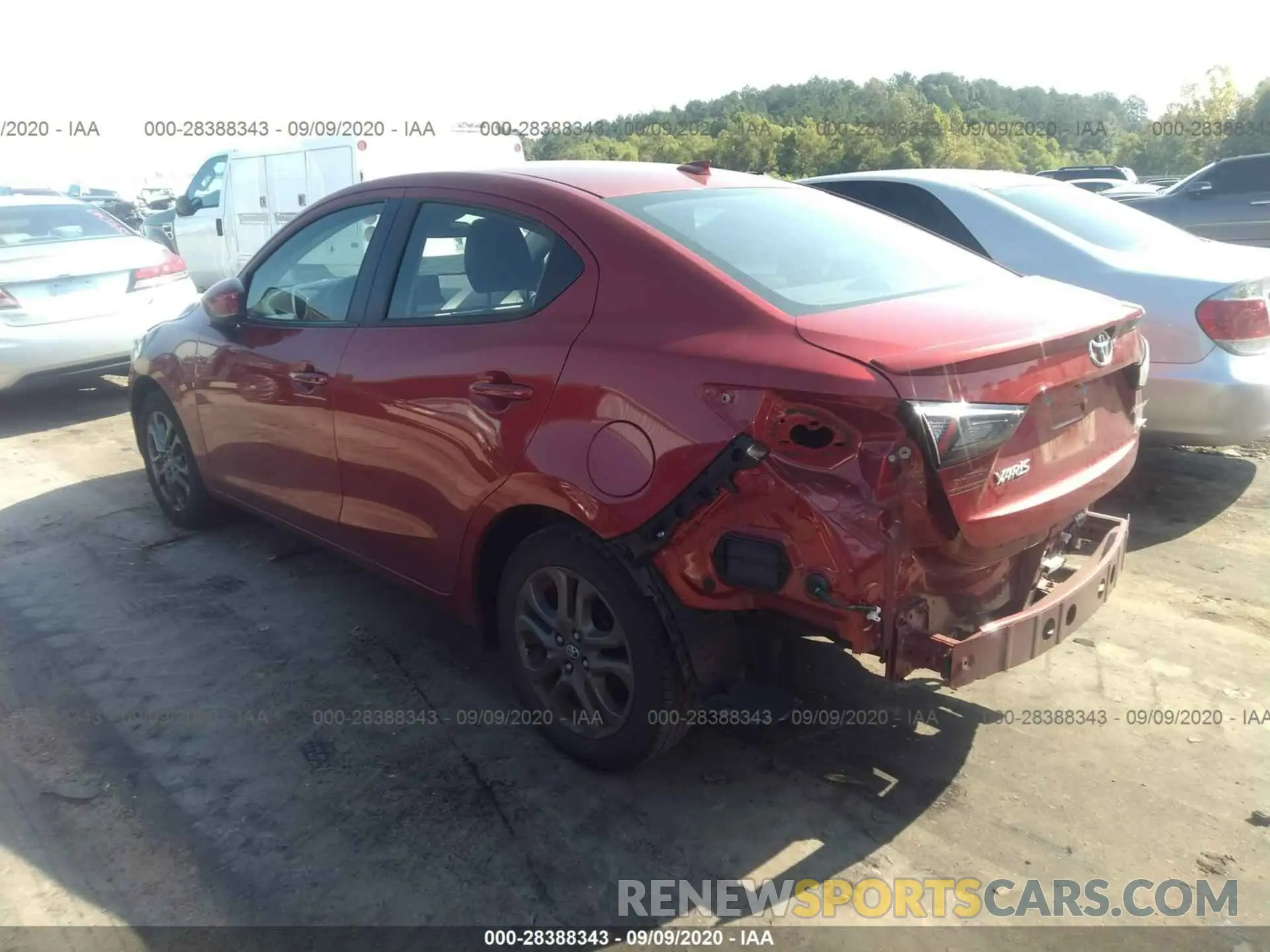 3 Photograph of a damaged car 3MYDLBYV0KY505776 TOYOTA YARIS SEDAN 2019