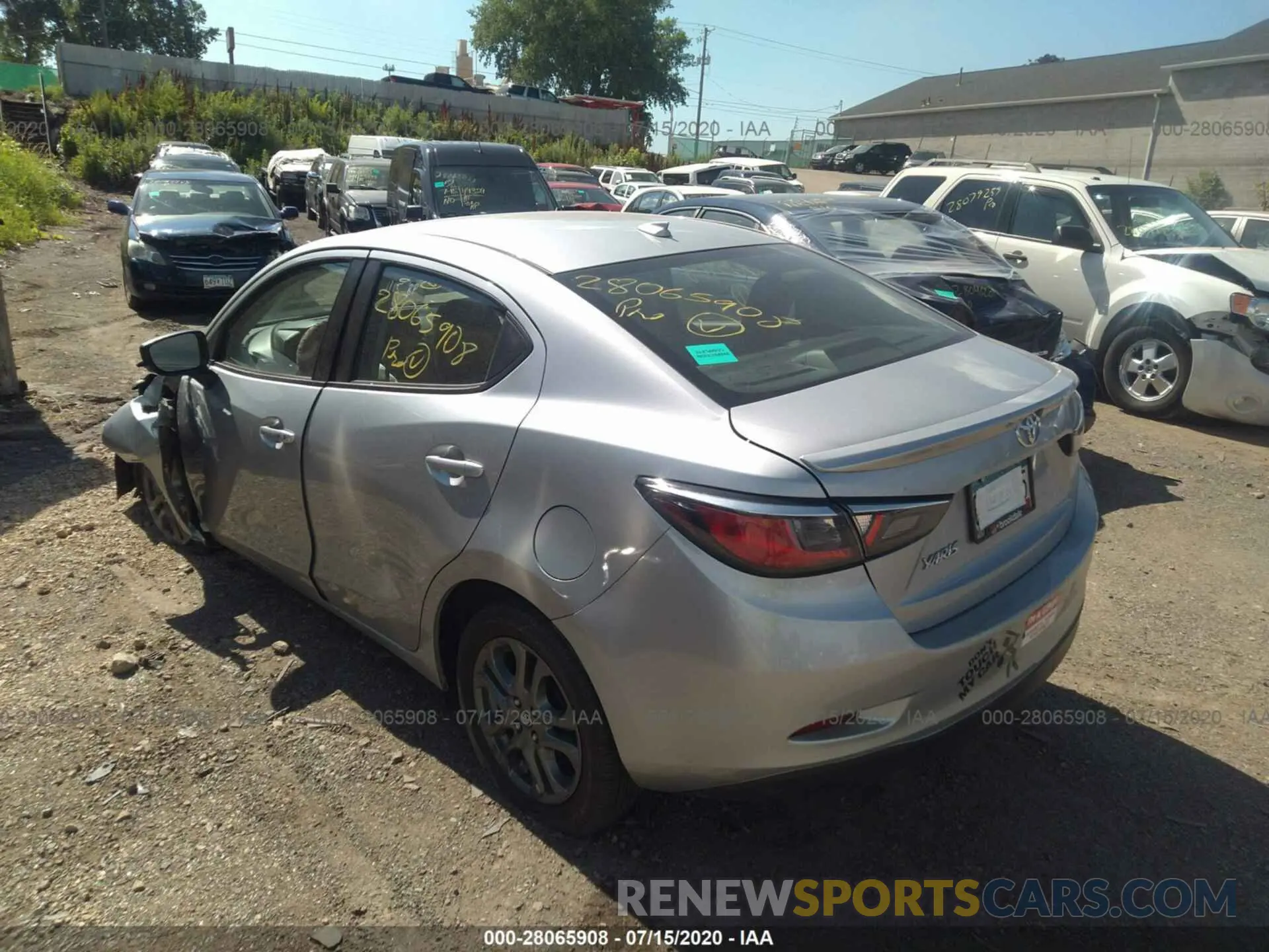 3 Photograph of a damaged car 3MYDLBYV0KY525008 TOYOTA YARIS SEDAN 2019