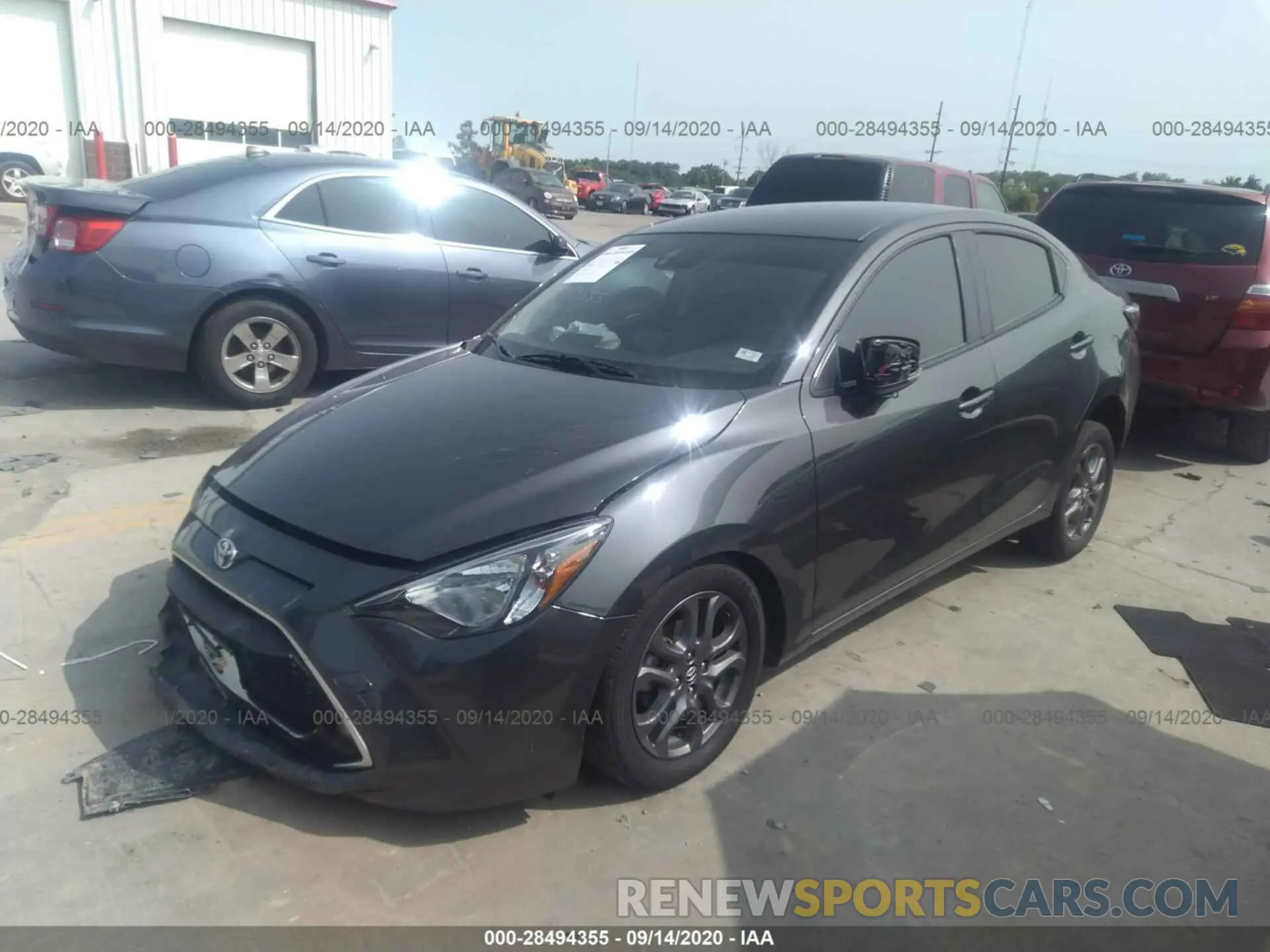 2 Photograph of a damaged car 3MYDLBYV1KY502109 TOYOTA YARIS SEDAN 2019