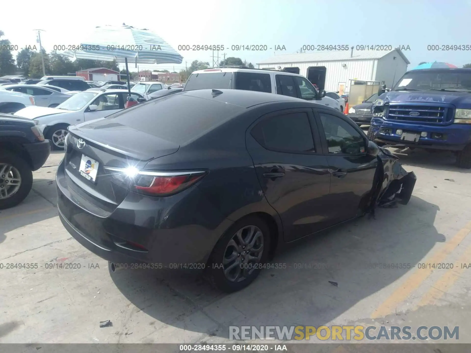 4 Photograph of a damaged car 3MYDLBYV1KY502109 TOYOTA YARIS SEDAN 2019