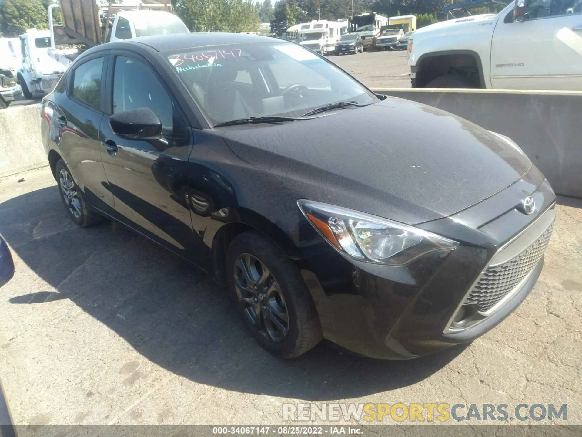 1 Photograph of a damaged car 3MYDLBYV1KY518634 TOYOTA YARIS SEDAN 2019