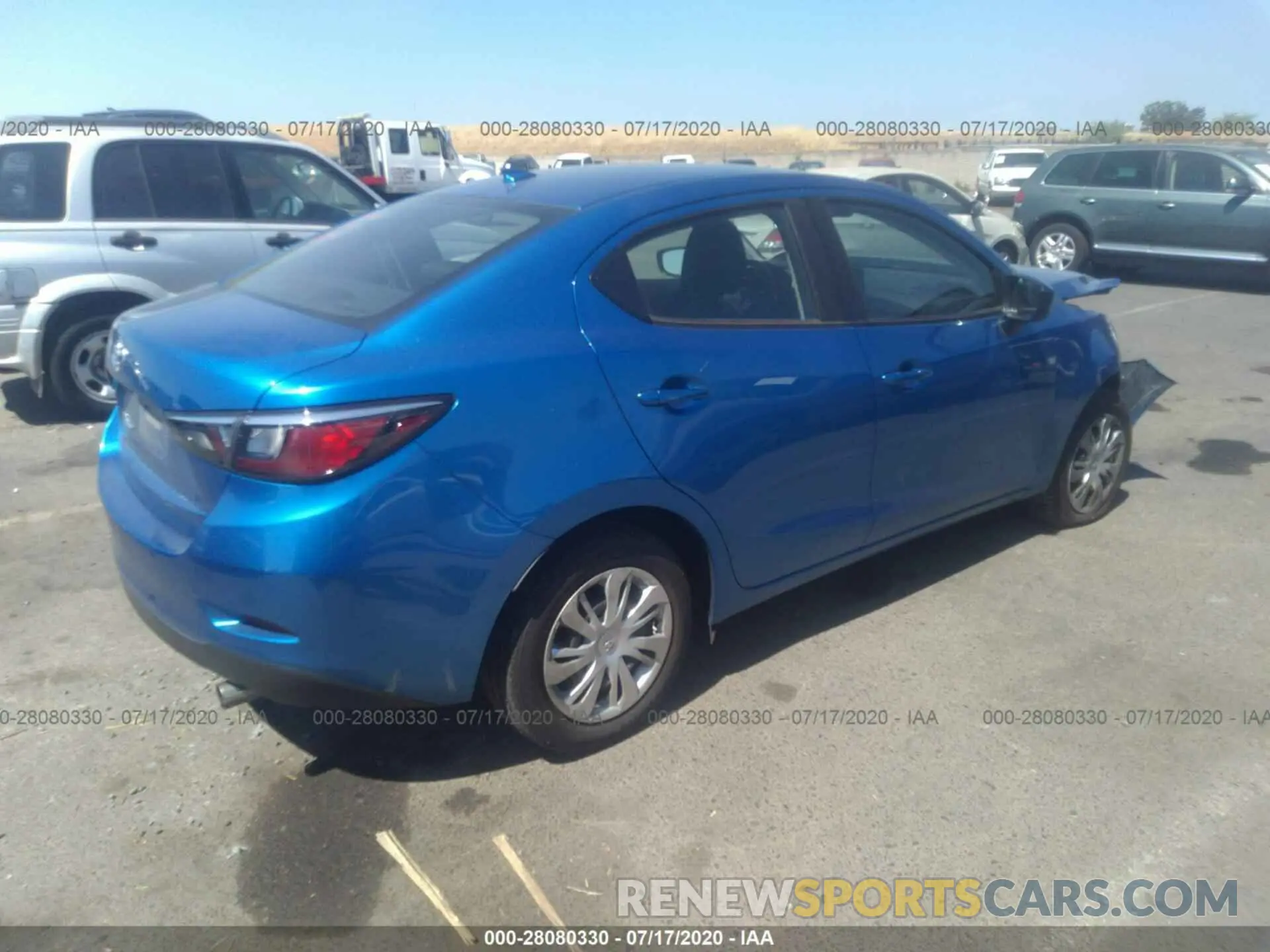 4 Photograph of a damaged car 3MYDLBYV2KY525219 TOYOTA YARIS SEDAN 2019