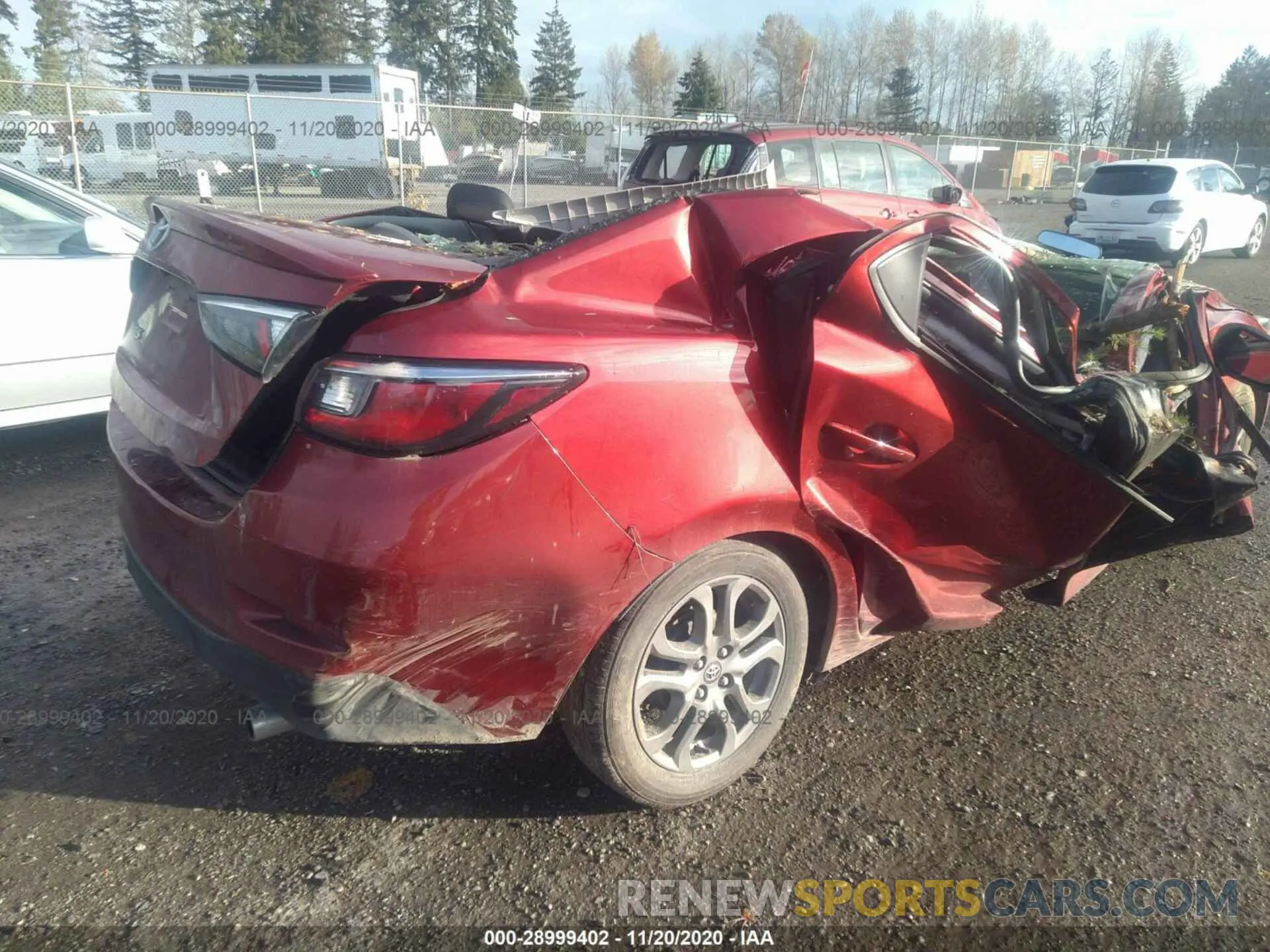4 Photograph of a damaged car 3MYDLBYV3KY525357 TOYOTA YARIS SEDAN 2019