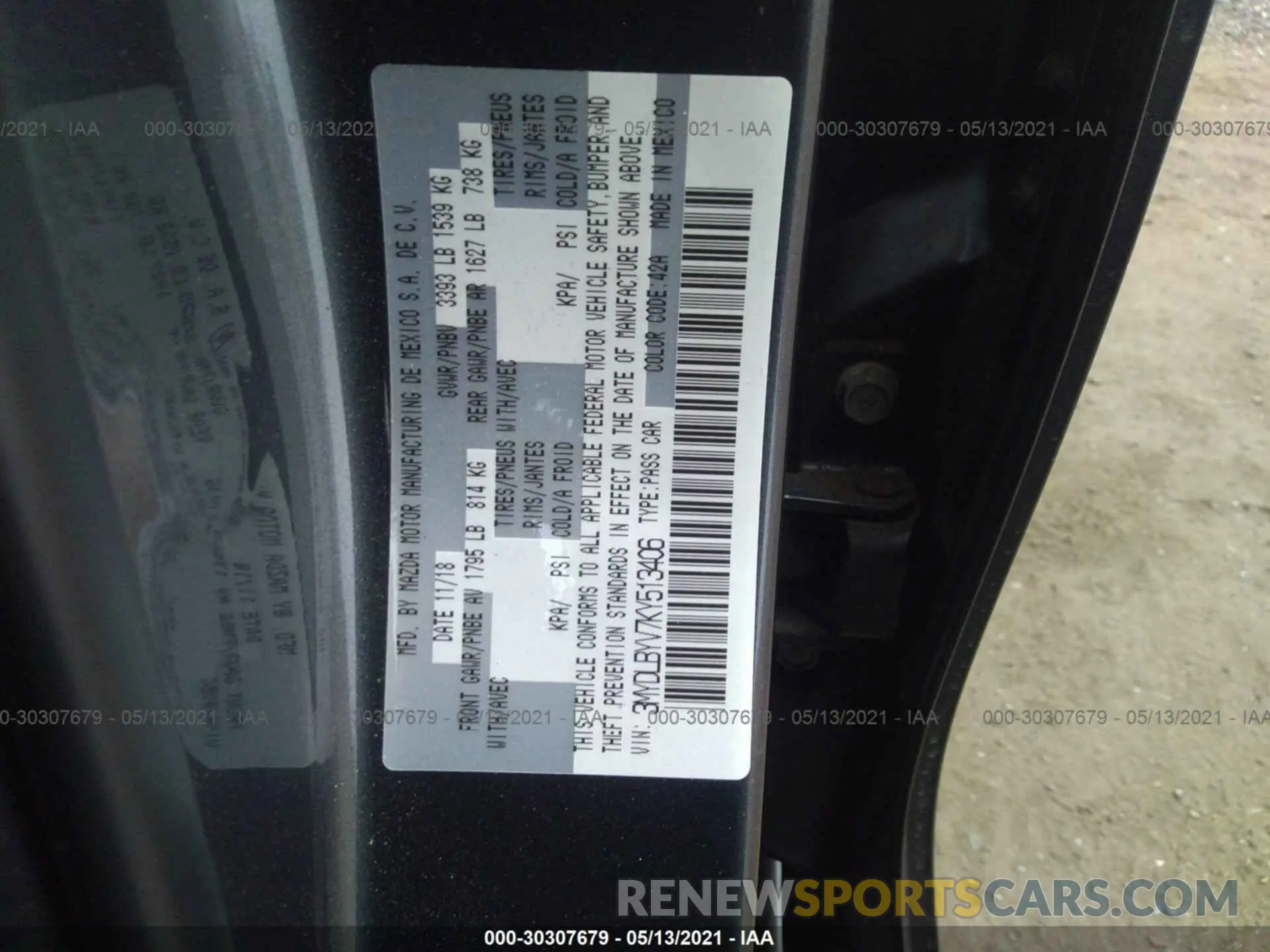 9 Photograph of a damaged car 3MYDLBYV7KY513406 TOYOTA YARIS SEDAN 2019