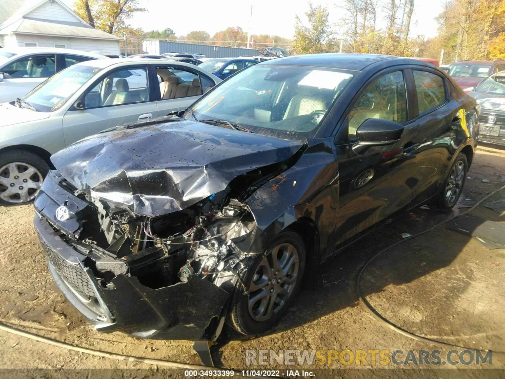 2 Photograph of a damaged car 3MYDLBYV9KY518056 TOYOTA YARIS SEDAN 2019