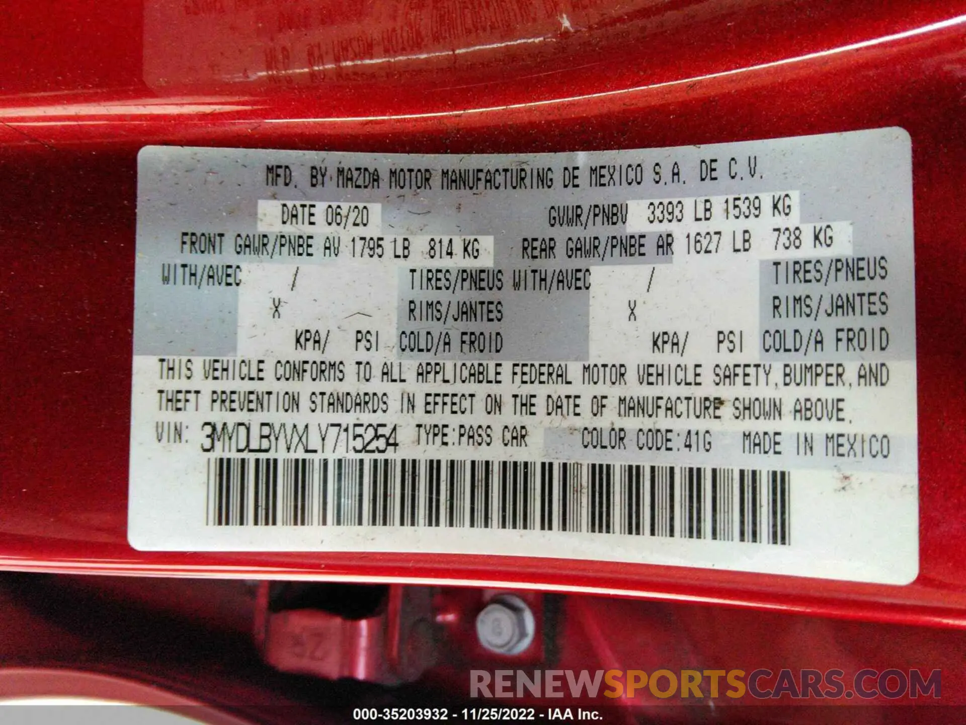 9 Фотография поврежденного автомобиля 3MYDLBYVXLY715254 TOYOTA YARIS SEDAN 2020