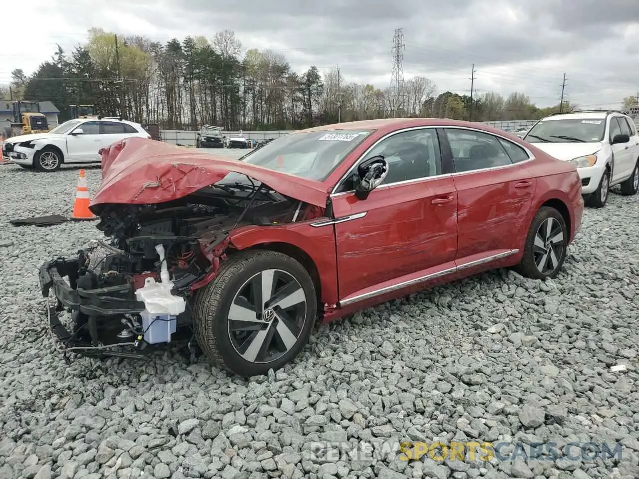 1 Photograph of a damaged car WVWAR7AN7ME013351 VOLKSWAGEN ARTEON 2021