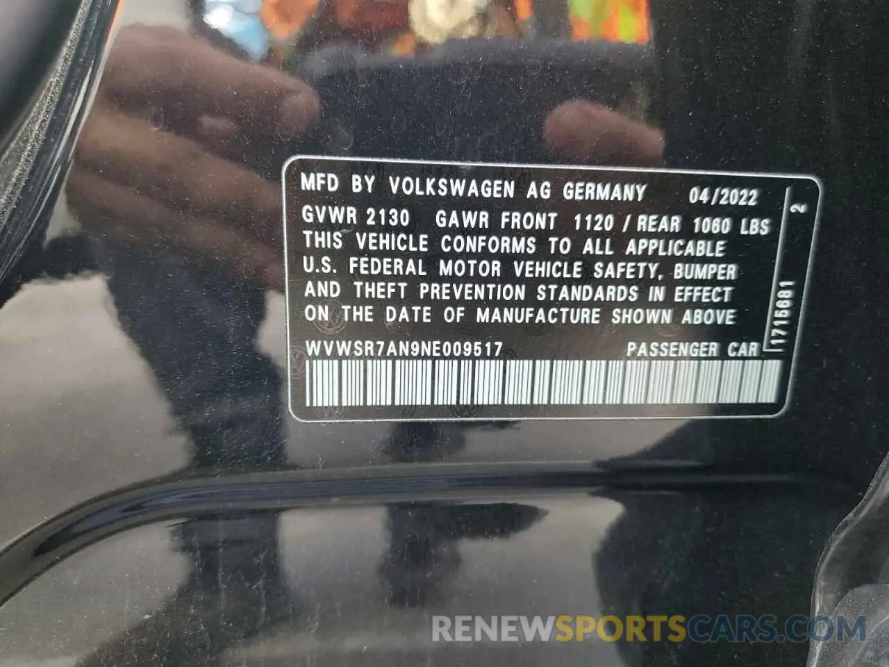 12 Фотография поврежденного автомобиля WVWSR7AN9NE009517 VOLKSWAGEN ARTEON 2022