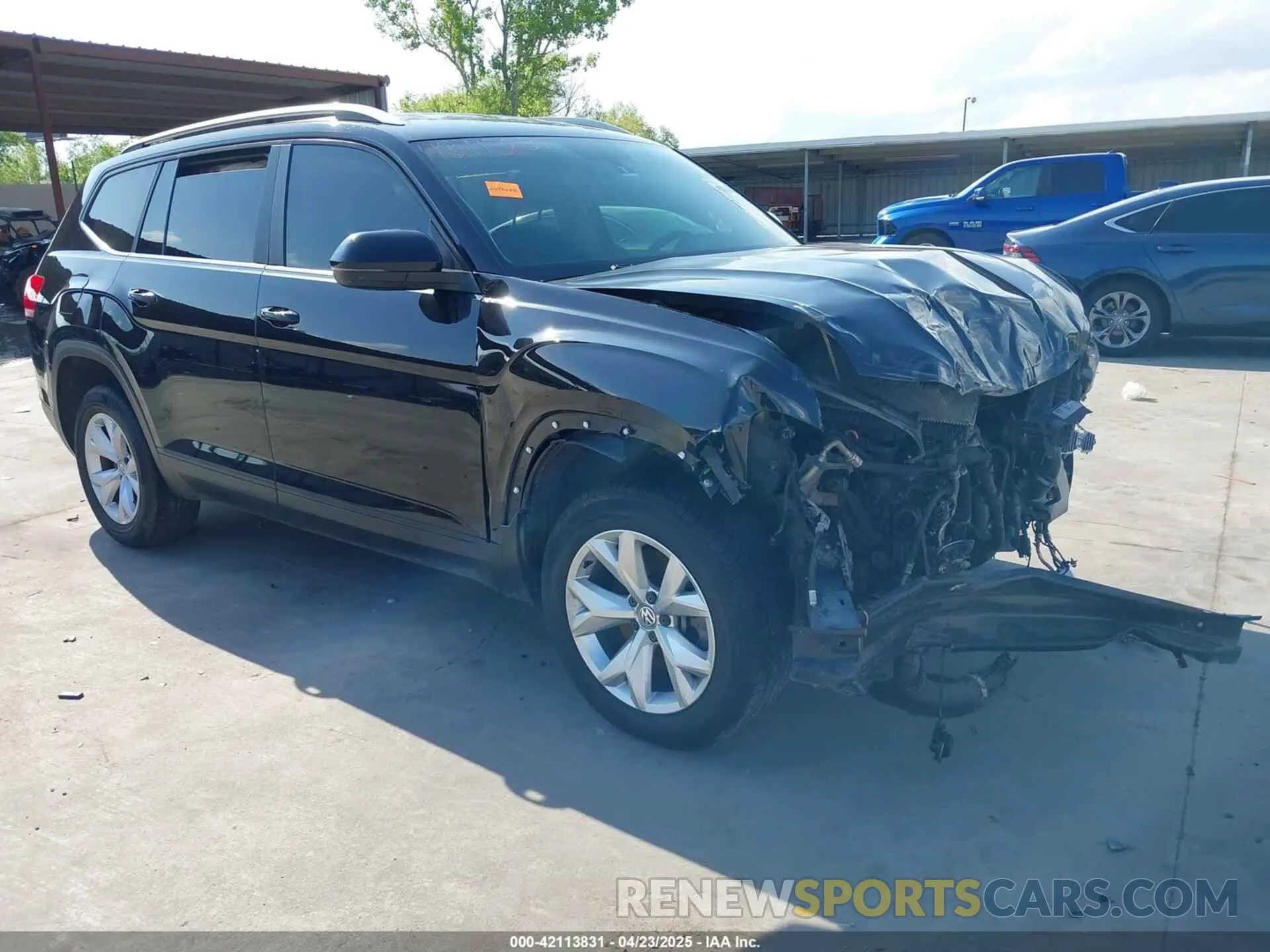 1 Photograph of a damaged car 1V2AP2CA6KC591404 VOLKSWAGEN ATLAS 2019