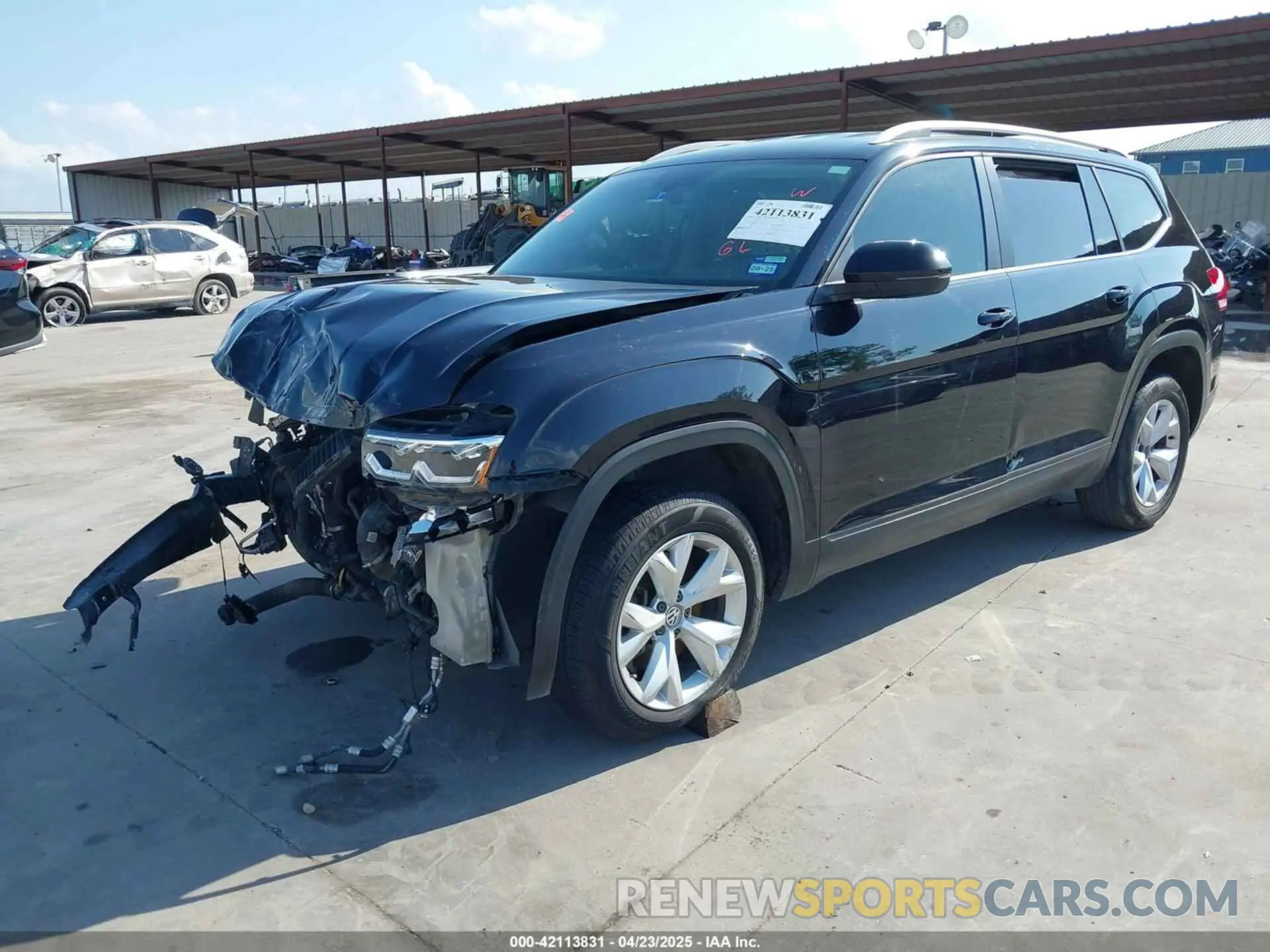 2 Photograph of a damaged car 1V2AP2CA6KC591404 VOLKSWAGEN ATLAS 2019