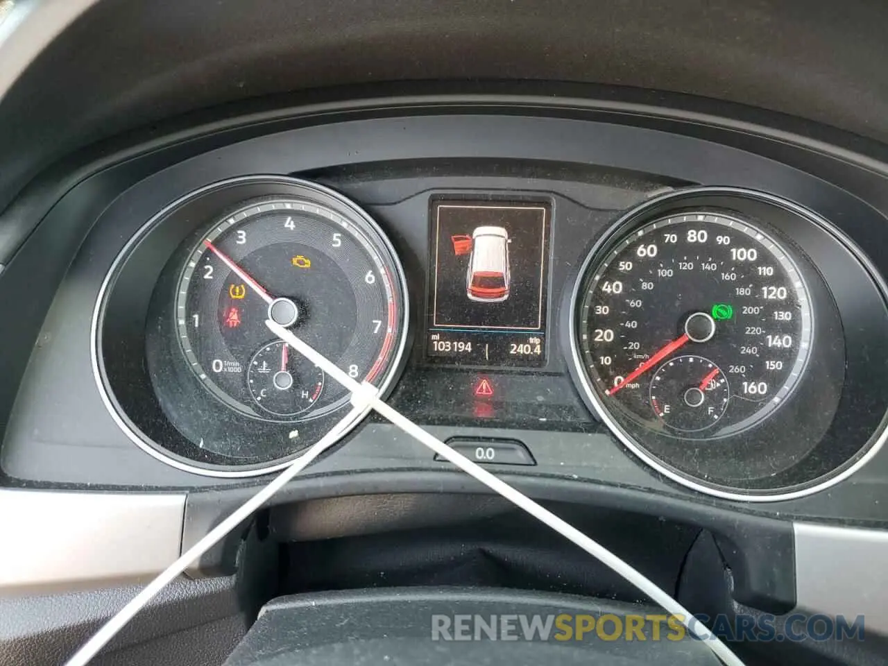 9 Photograph of a damaged car 1V2AP2CA9KC606672 VOLKSWAGEN ATLAS 2019