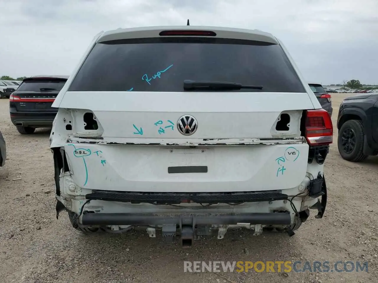 6 Фотография поврежденного автомобиля 1V2ER2CA0KC593693 VOLKSWAGEN ATLAS 2019